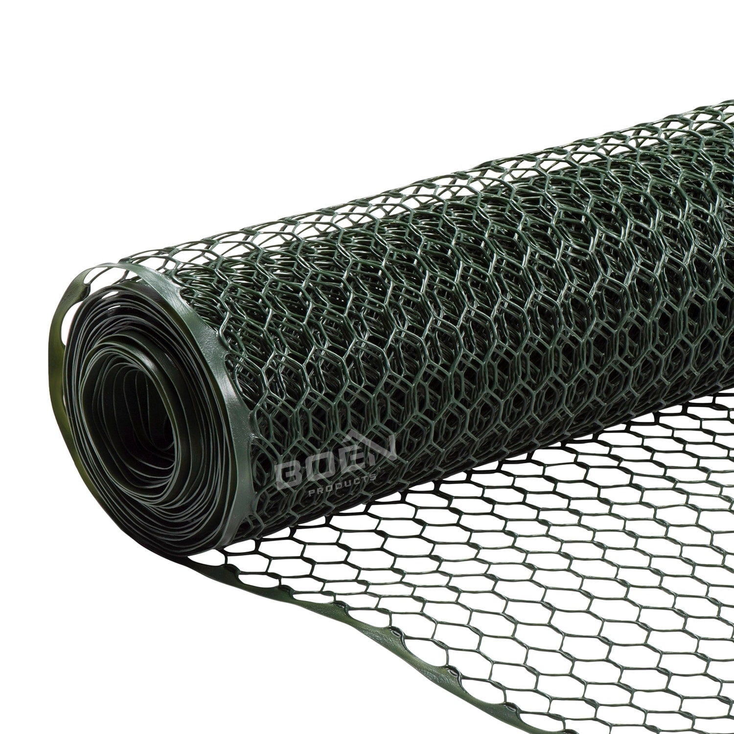 BOEN 50-ft x 2-ft 6-Gauge Green Plastic Extruded Mesh Rolled Fencing