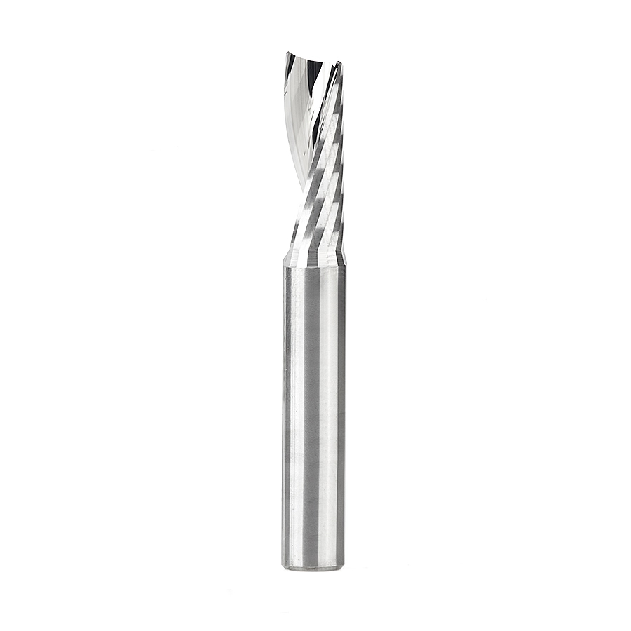 Amana 51404 Solid Carbide CNC Spiral ‘O’ Flute, Plastic Cutting 1/4 Dia x 3/4 x 1/4″ Shank Up-Cut Router Bit
