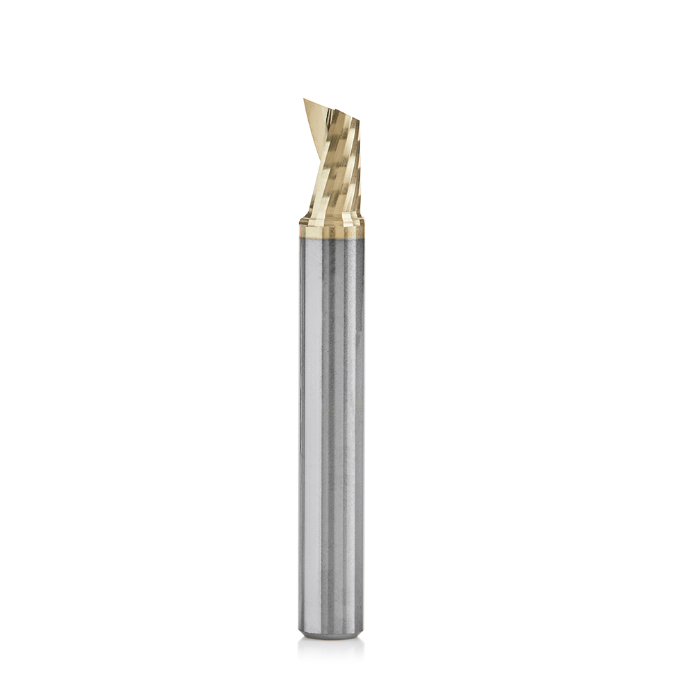Amana 51479-Z Solid Carbide CNC Spiral ‘O’ Flute, Aluminum Cutting 1/4 Dia x 3/8 x 1/4 Shank Up-Cut ZrN Coated Router Bit