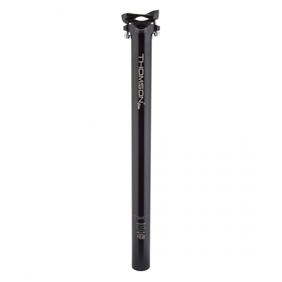 Thomson Elite Seatpost 31.6 x 410mm Standard Rail Clamp Style: Black