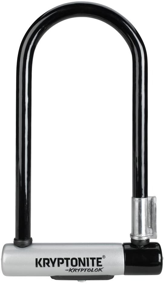 Kryptonite KryptoLok U-Lock 4 x 9" Black w/ Bracket Anti-Rattle Bumpers