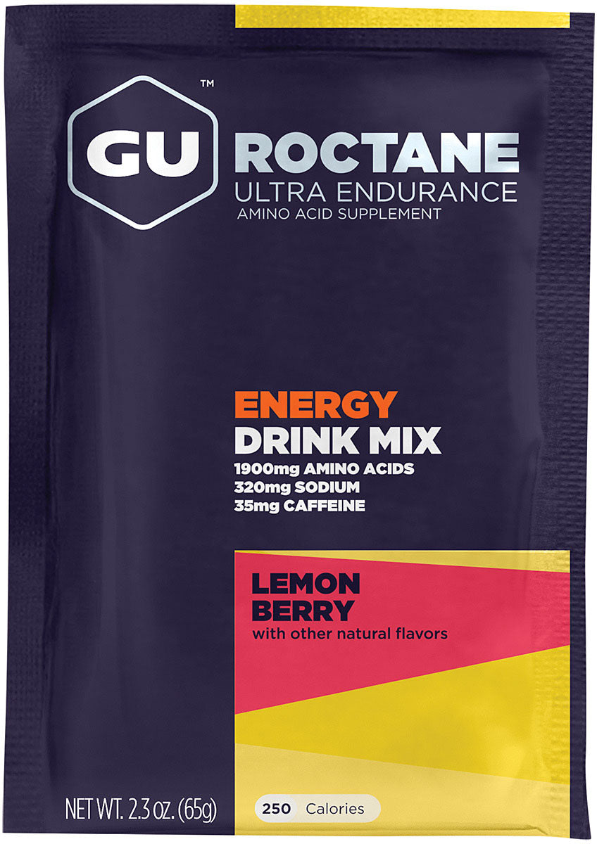 Gu Roctane Drink Lemon Berry Energy Fuel for Endurance Athletes Pack of 10