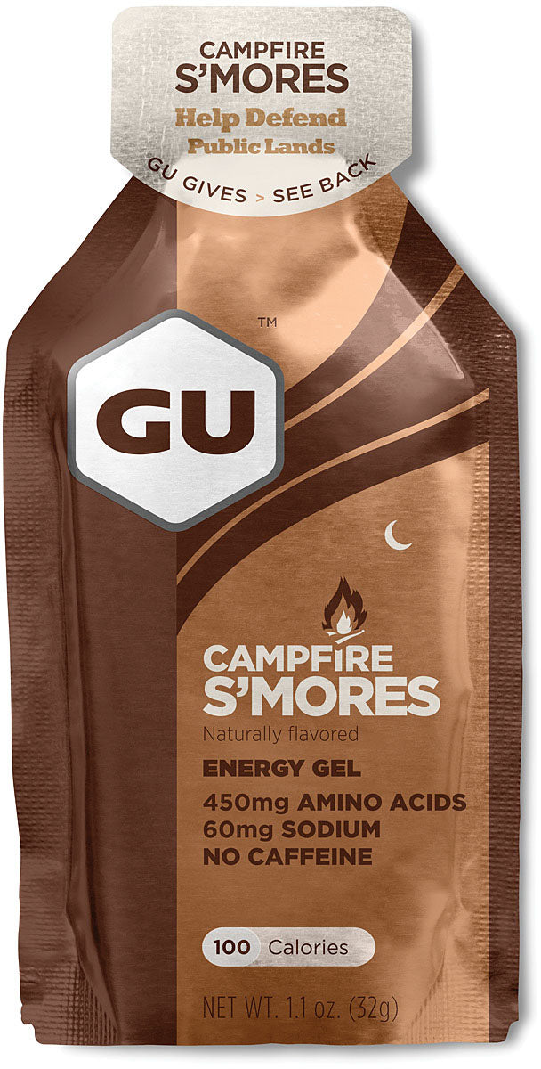 Gu Gu Gu Campfire S'mores Energy Food: Fuel Your Adventure with Delicious S'mores Flavor! Pack of 24