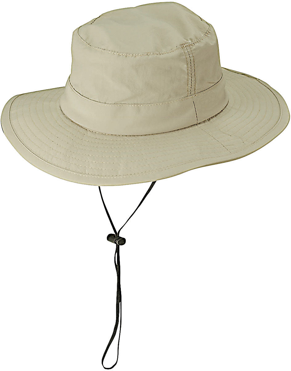 Dorfman Pacific Big Brim Boonie Hats — Lightweight Supplex UV Sun Protection, Large & Standard Sizes, Mesh Lining, Nylon Chin Cord, Outdoor Adventure Style