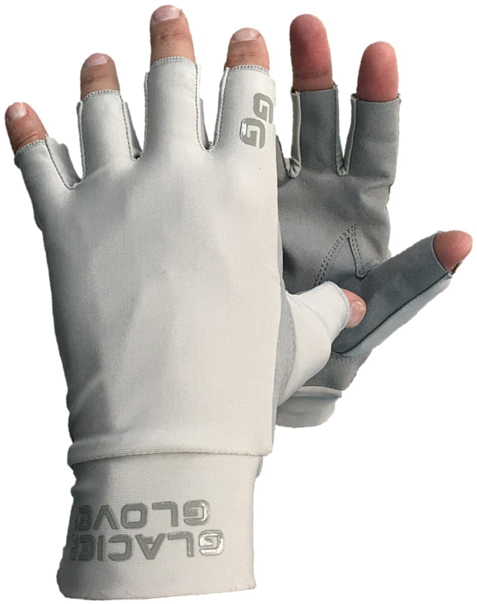 Glacier Glove Ascension Bay Sun Glove Series | UV Protection, 4-Way Stretch Lycra, Synthetic Leather Grip, Quick-Drying Outdoor Sports Gloves