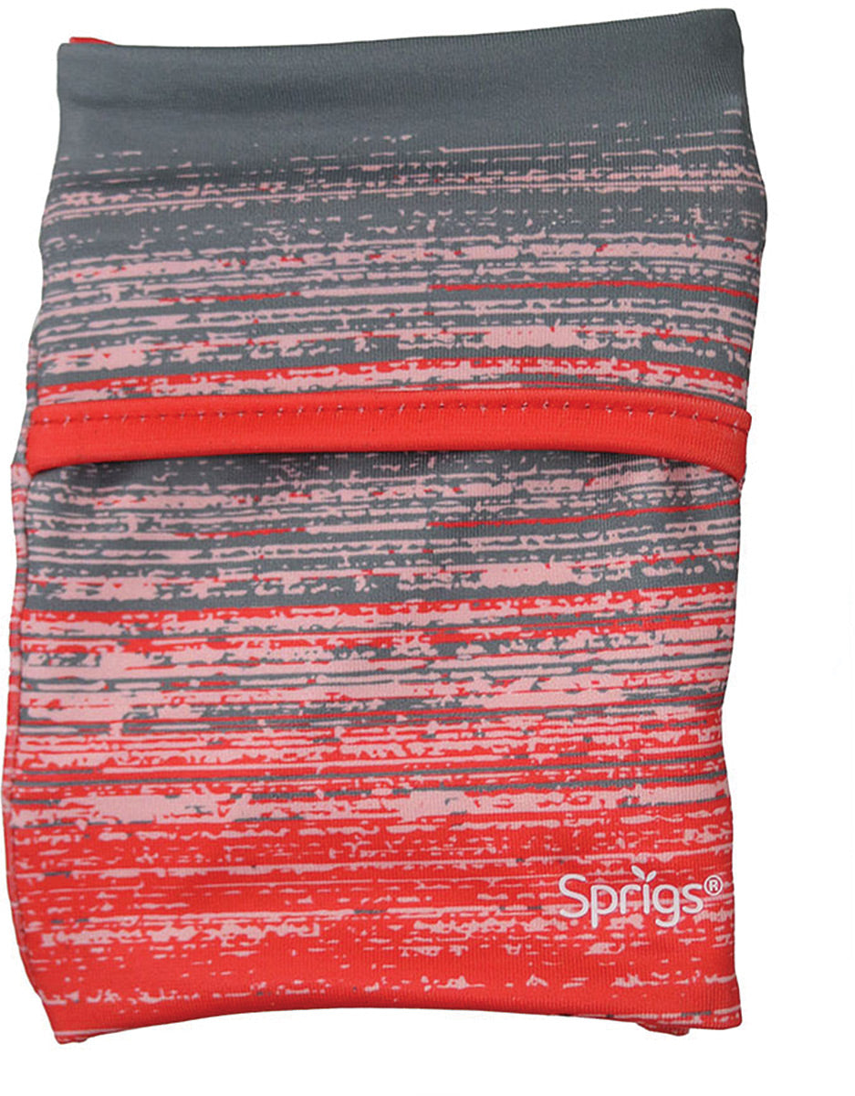 Sprigs Sprigs Banjees 2 Pocket Wrist Wallet Banjee Wrst Wallet Coral Blitz Fitness Training