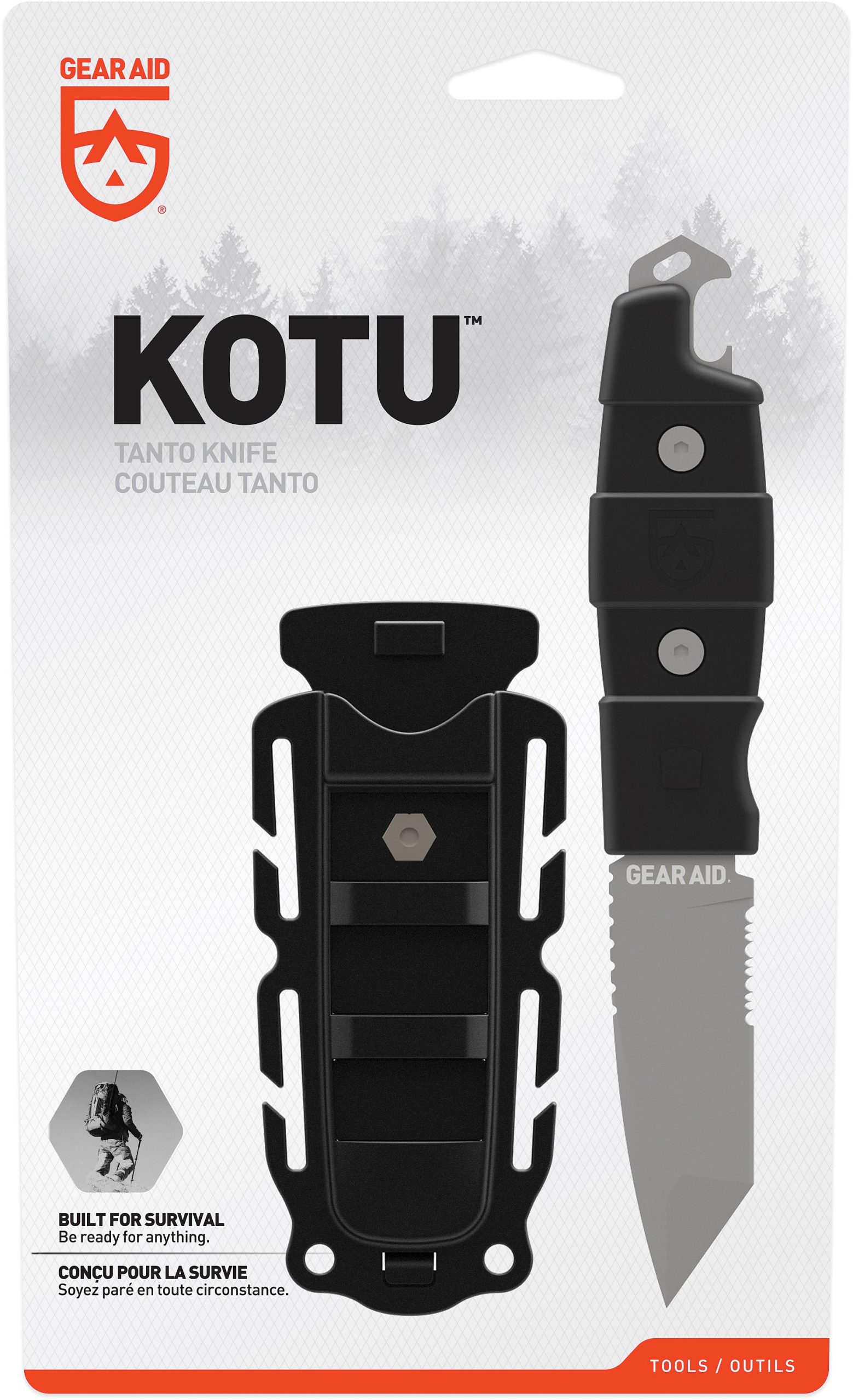Gear Aid Kotu Tanto Survival Knives – Fixed Blade Tactical Gear for Hunting, Fishing, & Outdoor Adventures with Full Tang Construction