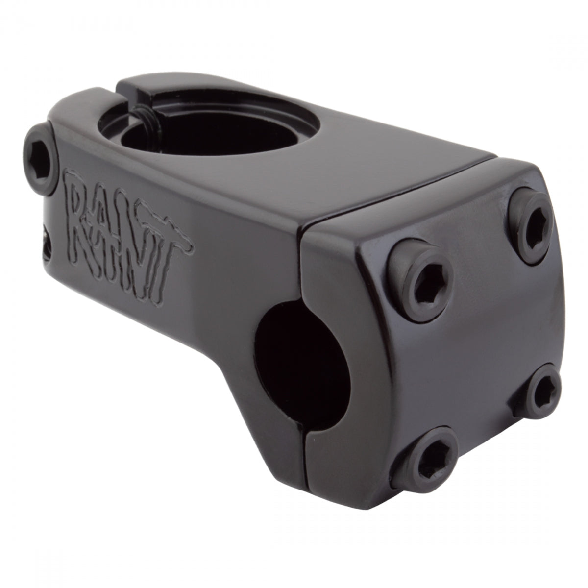Rant Trill Front Load Stem BMX Threadless 22.2 mm 48 mm 0 Deg Black Aluminum