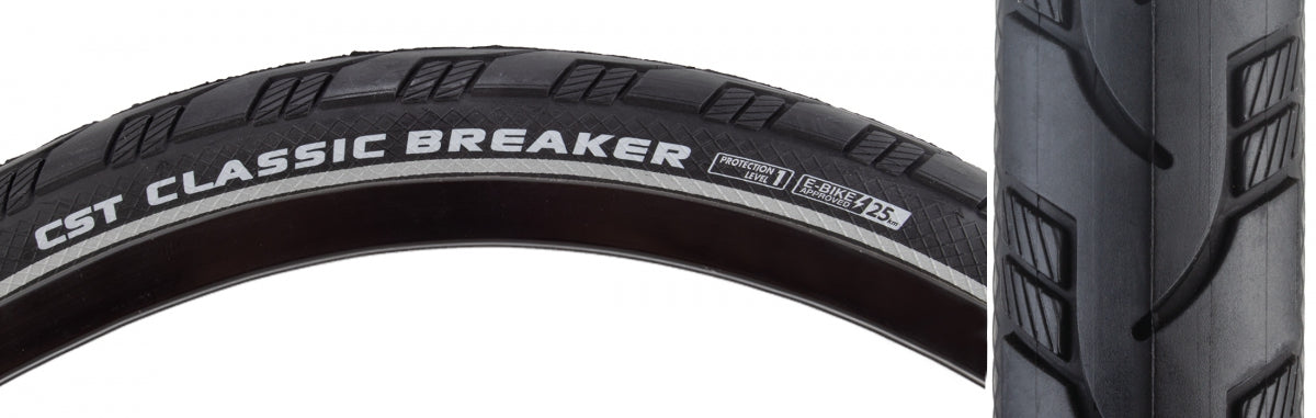 Cst Premium Classic Breaker 26x1.75 Clincher Wire TPI 65 Black/Black Reflective TB64978000