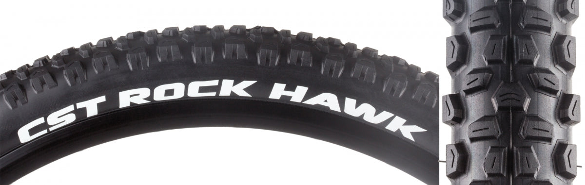 CST Rock Hawk Tire 27.5 x 2.25 TPI 27 Clincher Wire Black Reflective Road Bike TB90986100