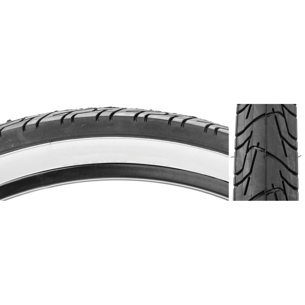 High-Performance 26x2.125 City Bike Tires - Durable Clincher Wire TPI 65, Reflective Sidewalls, Designed for Urban Commuting & Smooth Ride
