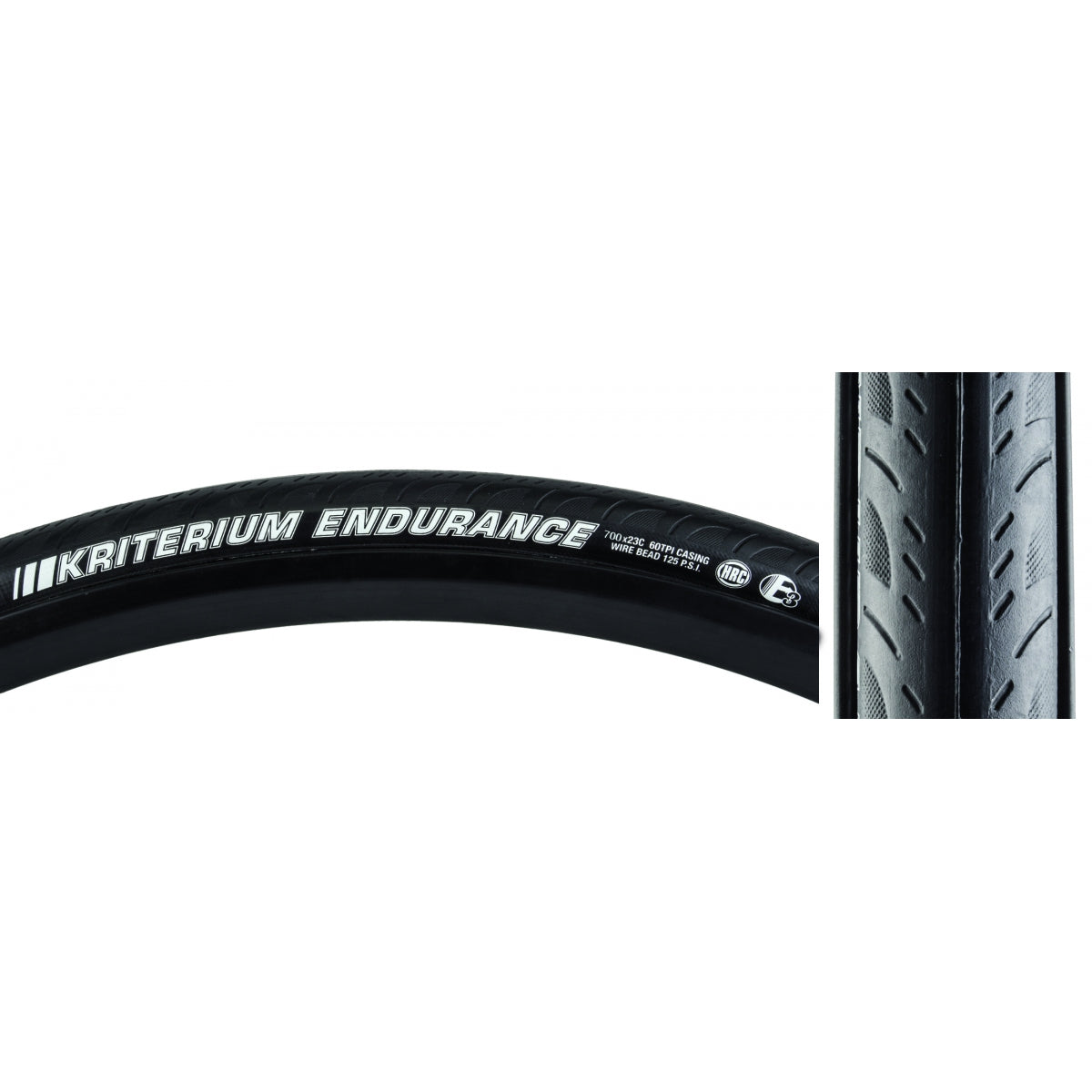 Kenda Kriterium Enduro Sport 650Cx23 Clincher Wire TPI 125 Black/Bsk Reflective 212282