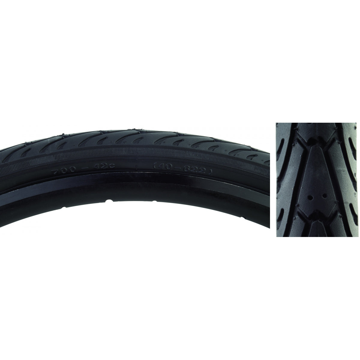 Sunlite City Slick II 700x42 Fold TPI 85 Black/Black Reflective Road Tire