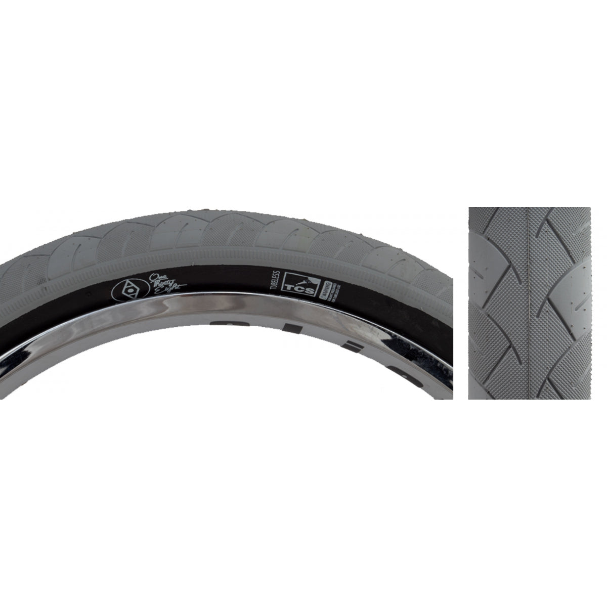 Alienation TCS 138 Tire Tubeless Folding Dual Compound Gray 60TPI 20x2.3