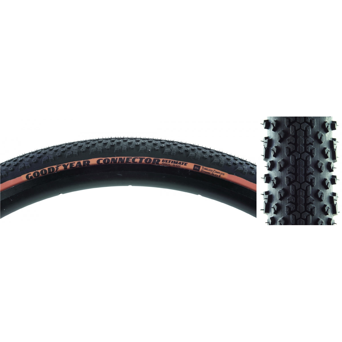 Goodyear Gravel Tire Connector 700 x 35 Tubeless Folding Steel Tan Road Bike GR.009.35.622.V004.R
