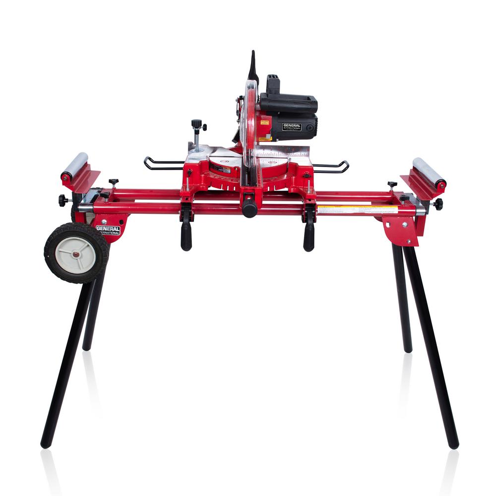 15 Amp 10 in. Sliding Miter Saw with Bonus Heavy-Duty Miter Saw Stand