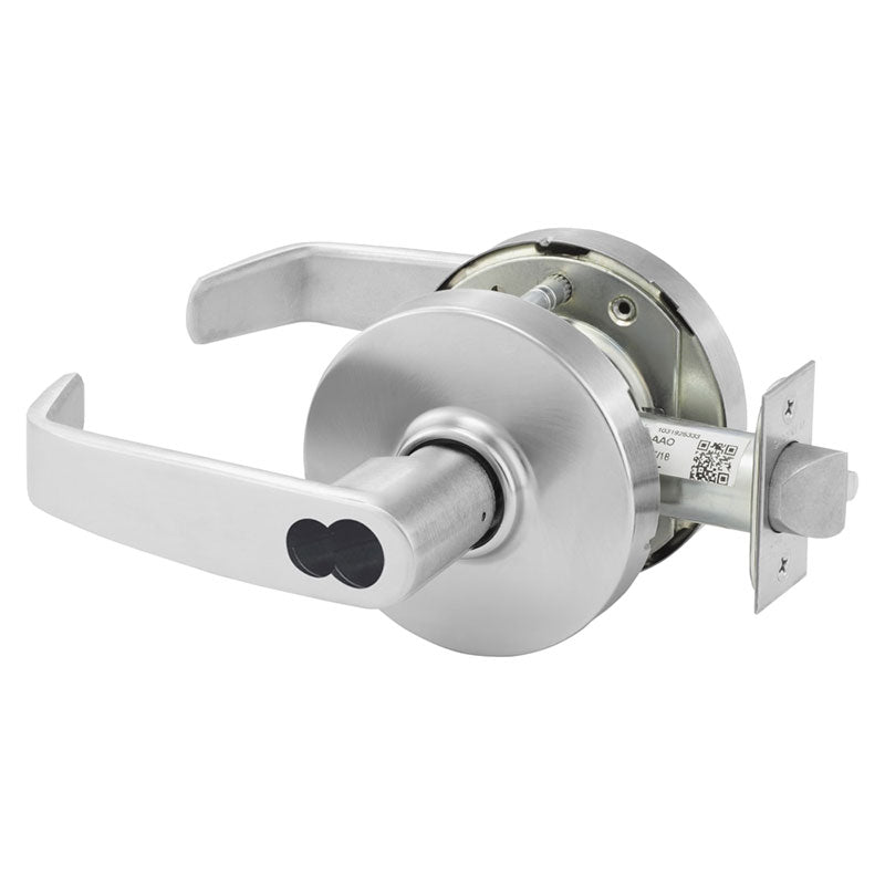 Sargent 28-60-7G37-LL Classroom Cylindrical Lever Lockset, LFIC Less Core, L Rose, L Lever, Grade 2