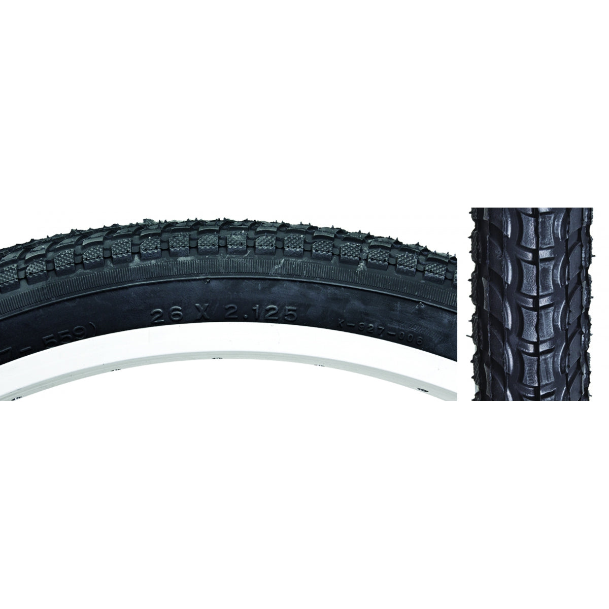 Sunlite Cruiser 927 26 x 2.125 Balloon Bicycle Tires – Versatile, Shock-Absorbing, Reflective Sidewall Cruiser Tires for Comfort & Style