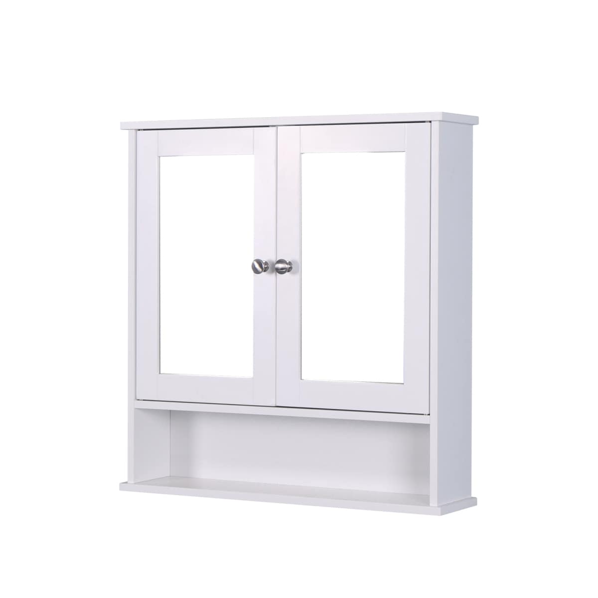 WELLFOR Bathroom Wall Cabinets 22.05-in x 22.8-in x 5.12-in White Bathroom Wall Cabinet