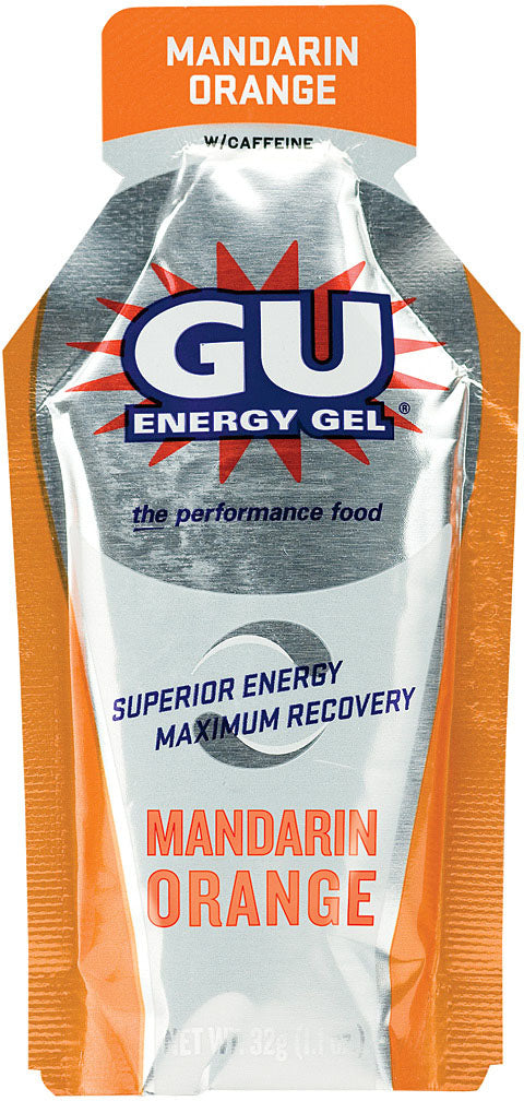 Zesty Mandarin Orange Energy Boost Snack - Gu Gu Gu Mandarin Orange Energy Food Pack of 24