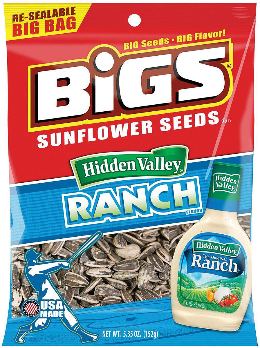 Bigs Sunflower Seeds Assorted Flavors – Roasted Snacks with Big Flavor & Crunch — BBQ, Ranch, Dill, Bacon, Salt & Pepper, Original
