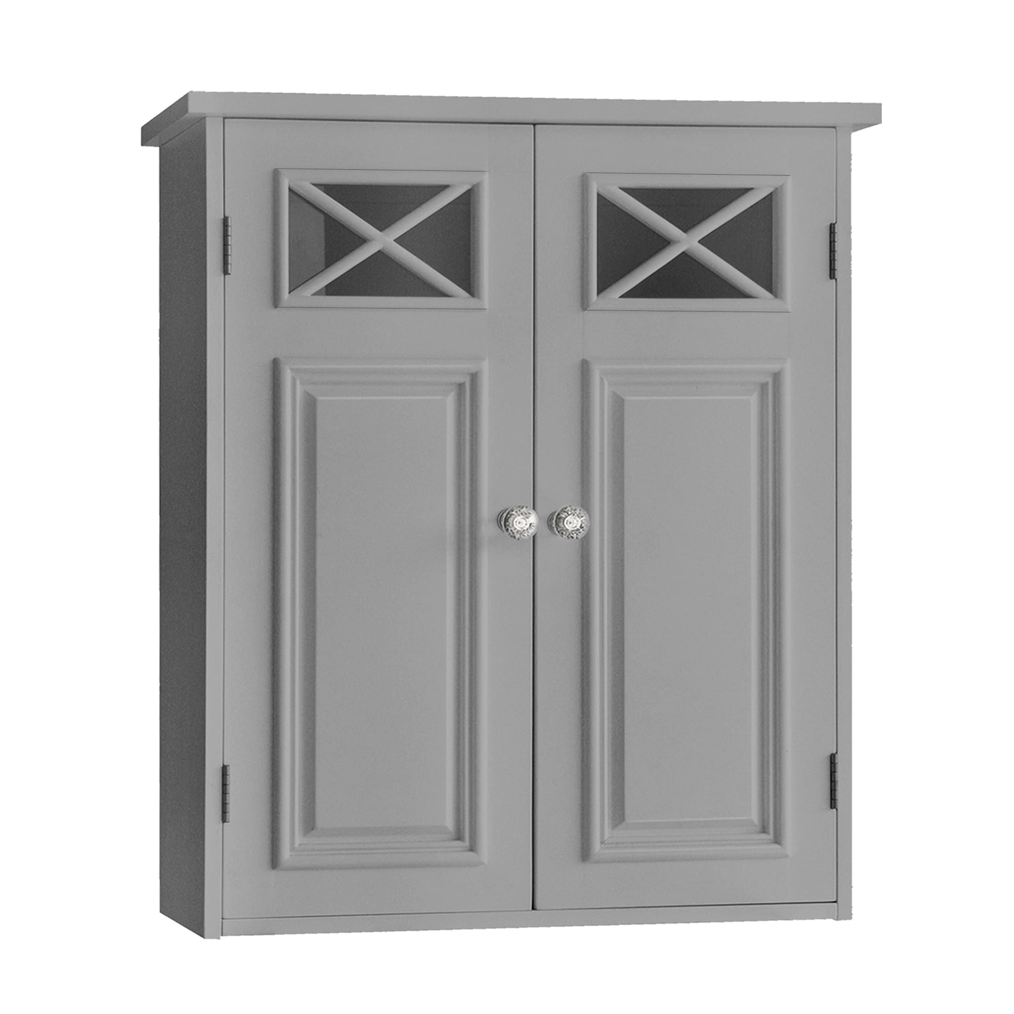 Teamson Home Dawson 20-in x 24-in x 7-in Gray Bathroom Wall Cabinet