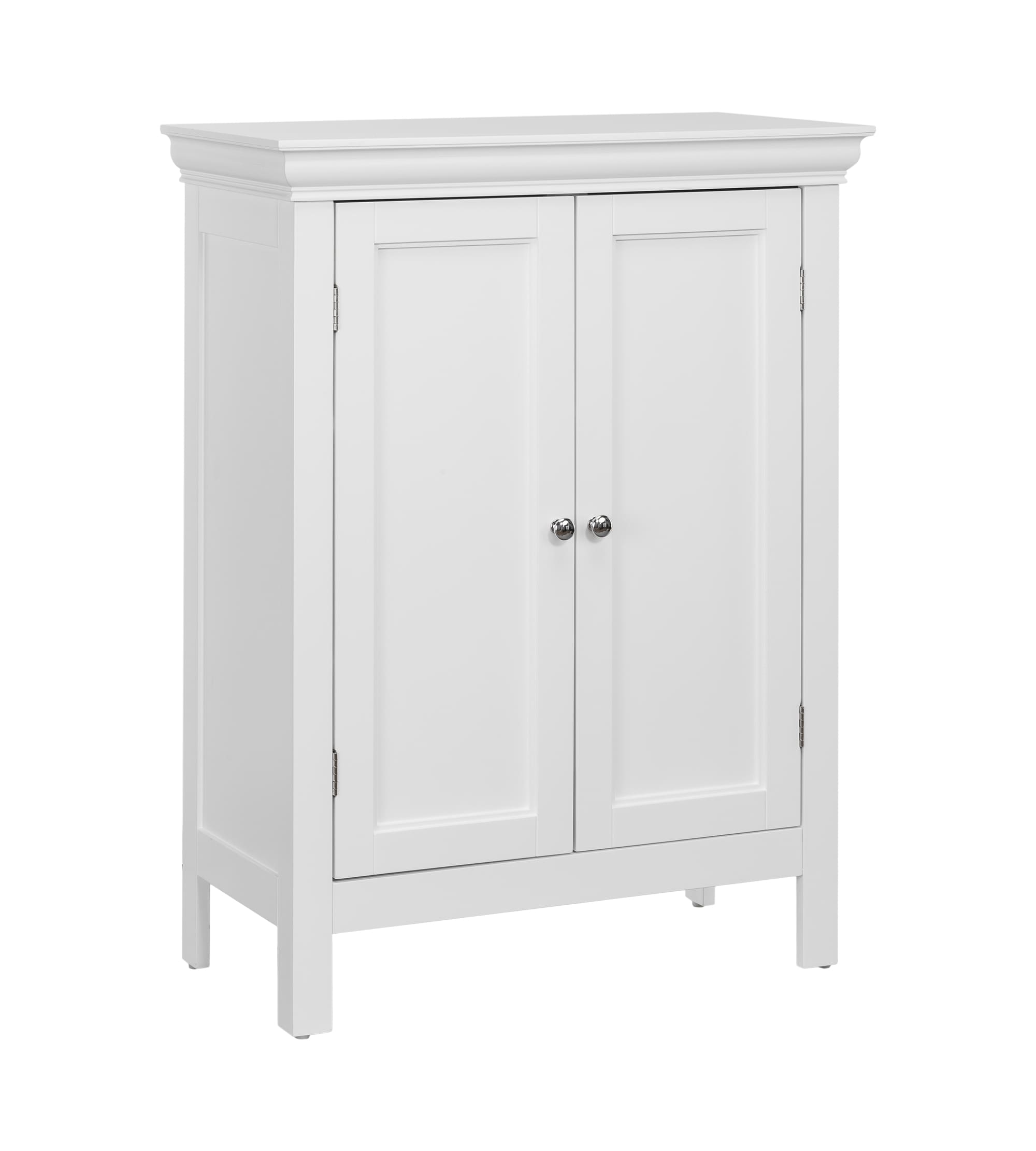 Teamson Home Stratford 26-in x 34-in x 13-in White Freestanding Linen Cabinet