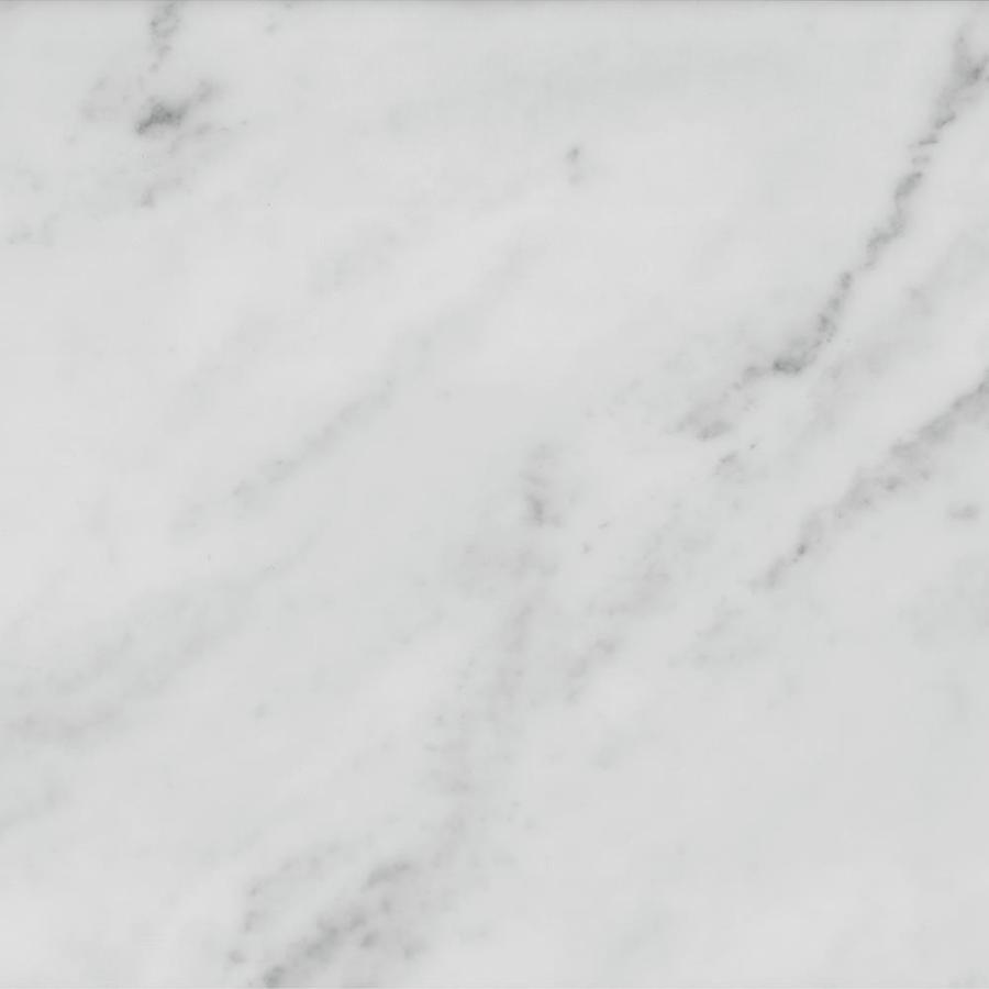 Transolid 61-in White Carrara Natural Marble Bathroom Vanity Top