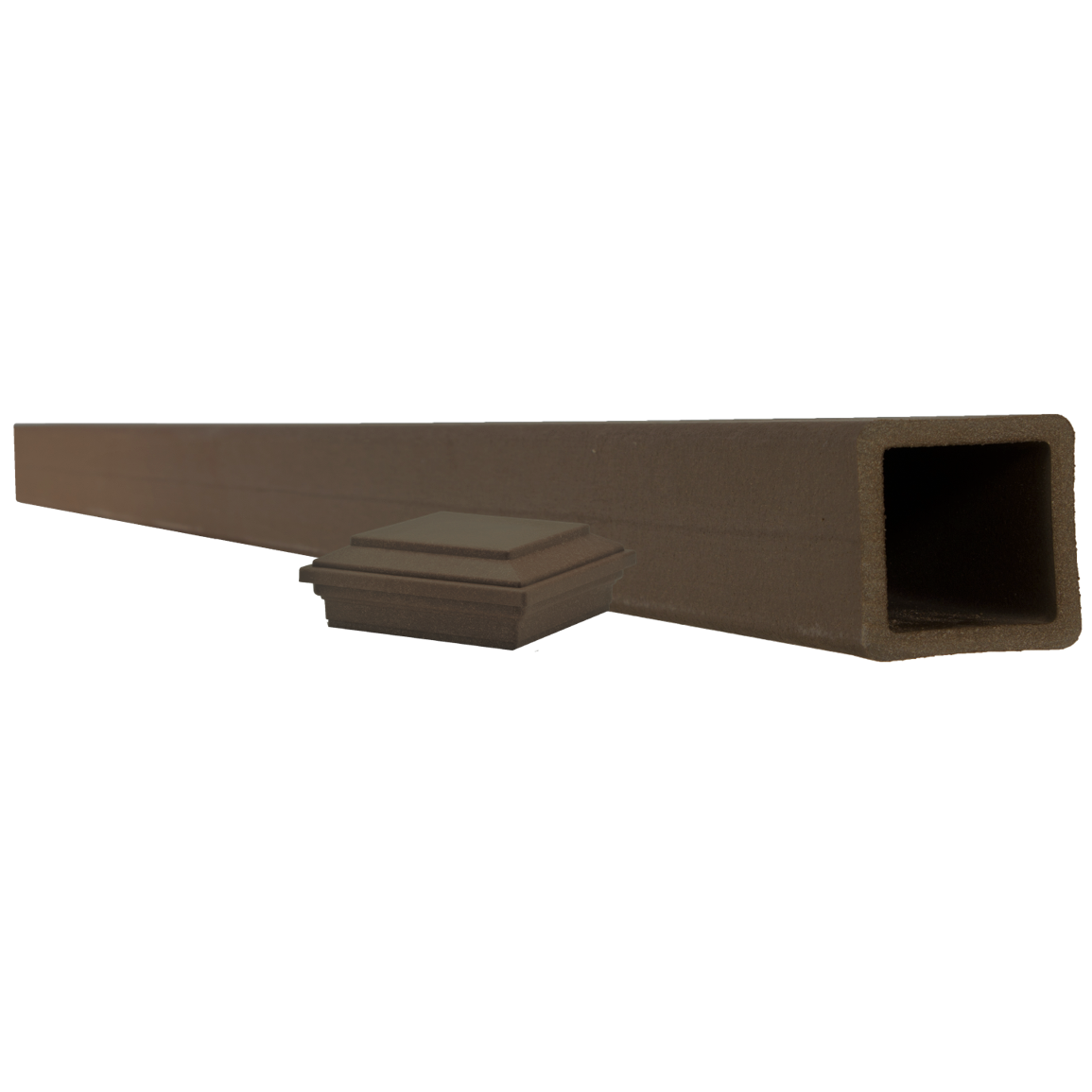 Trex Fencing 5-in x 5-in W x 12-ft H Woodland Brown Composite Fence with Post Cap