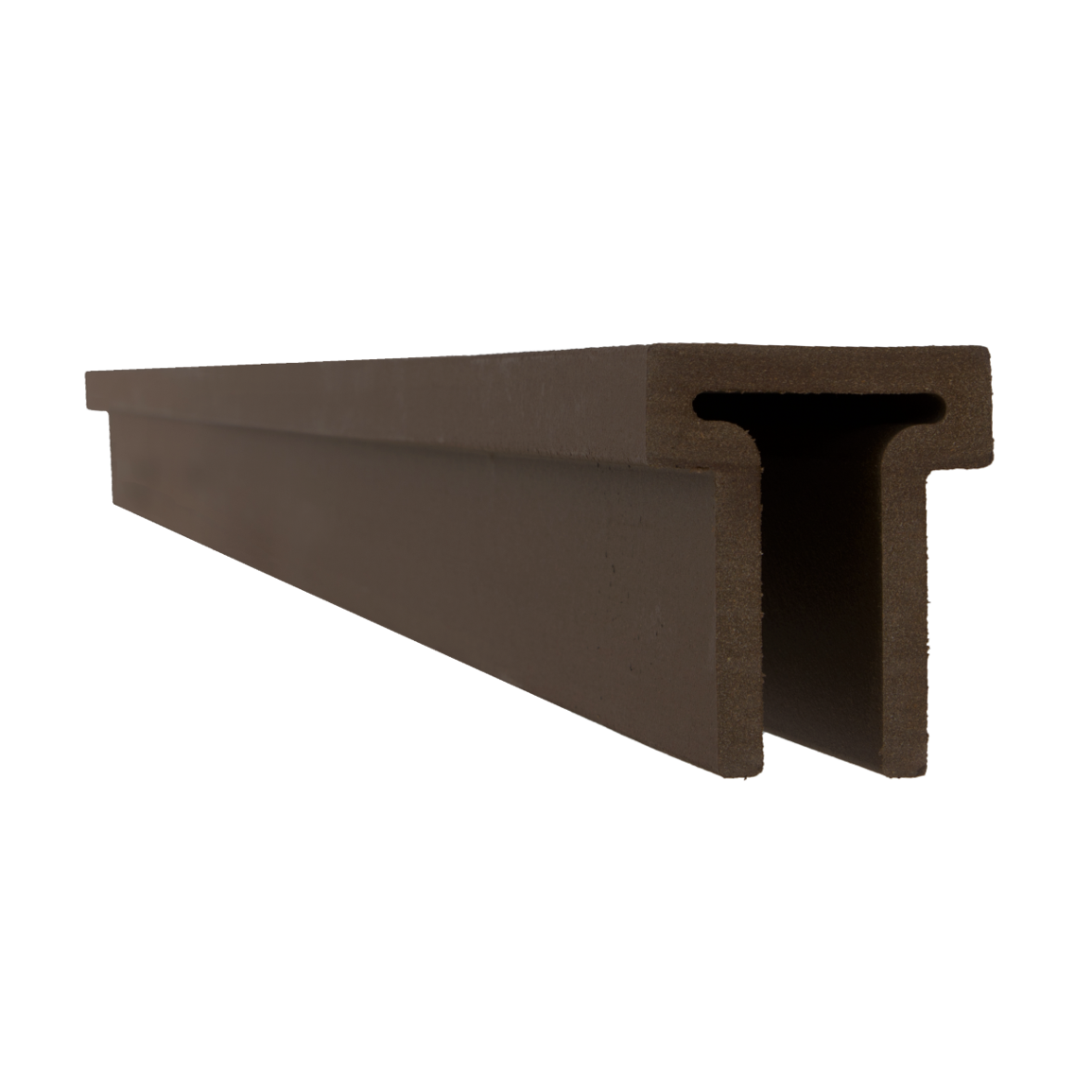 Trex Fencing 4-in x 7-in W x 8-ft L Woodland Brown Composite Fence Rail