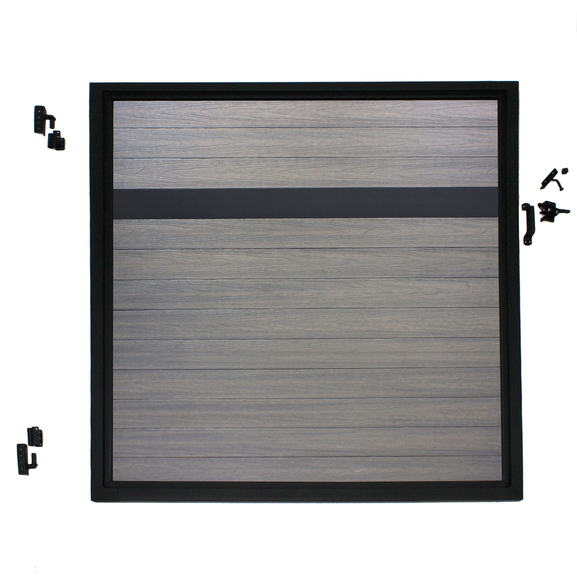 Infinity Euro 6-ft H x 4-ft W Oxford Grey Composite Fence Gate