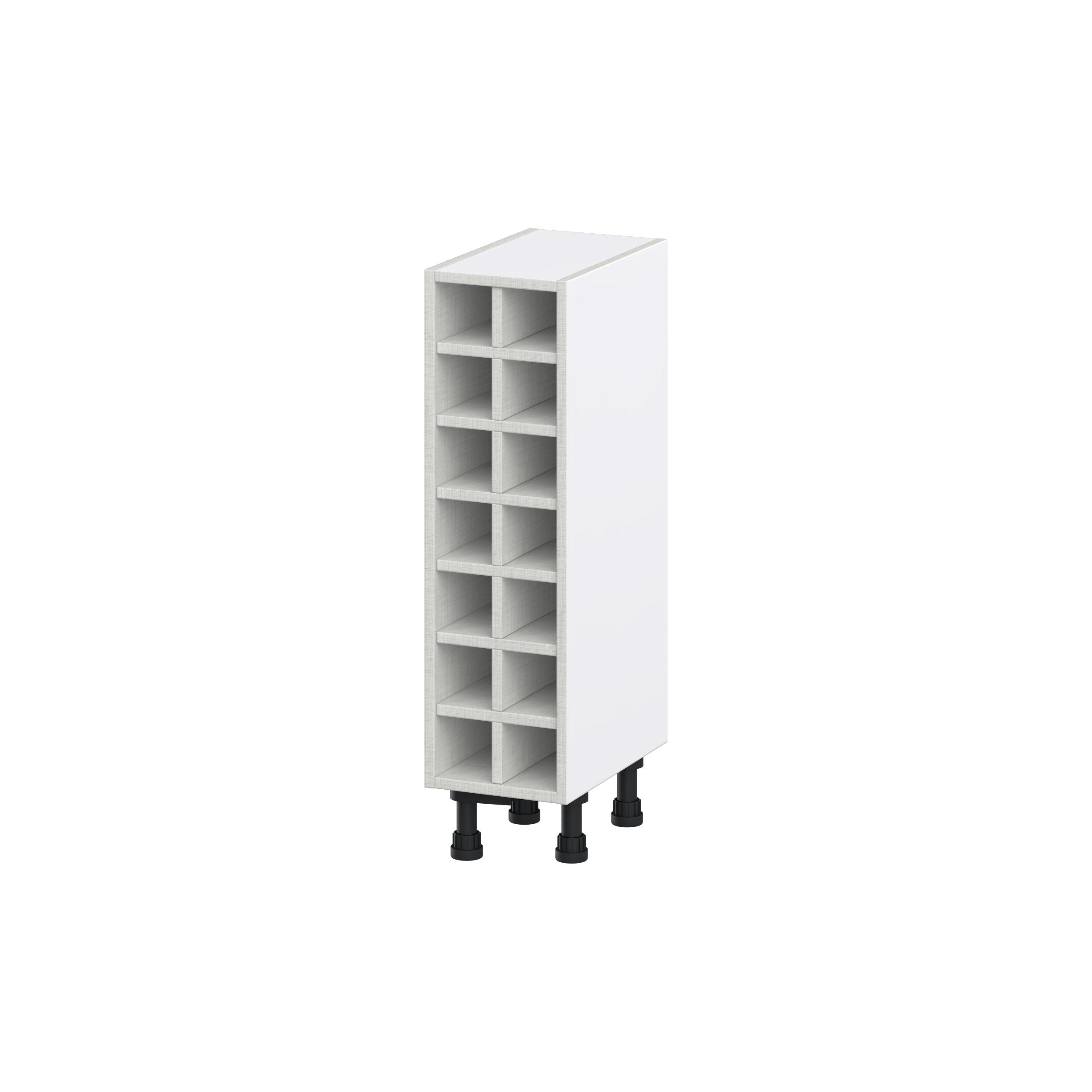Hugo&Borg 14-Bottle Warm White Mdf Wall-mounted Wine Cabinet