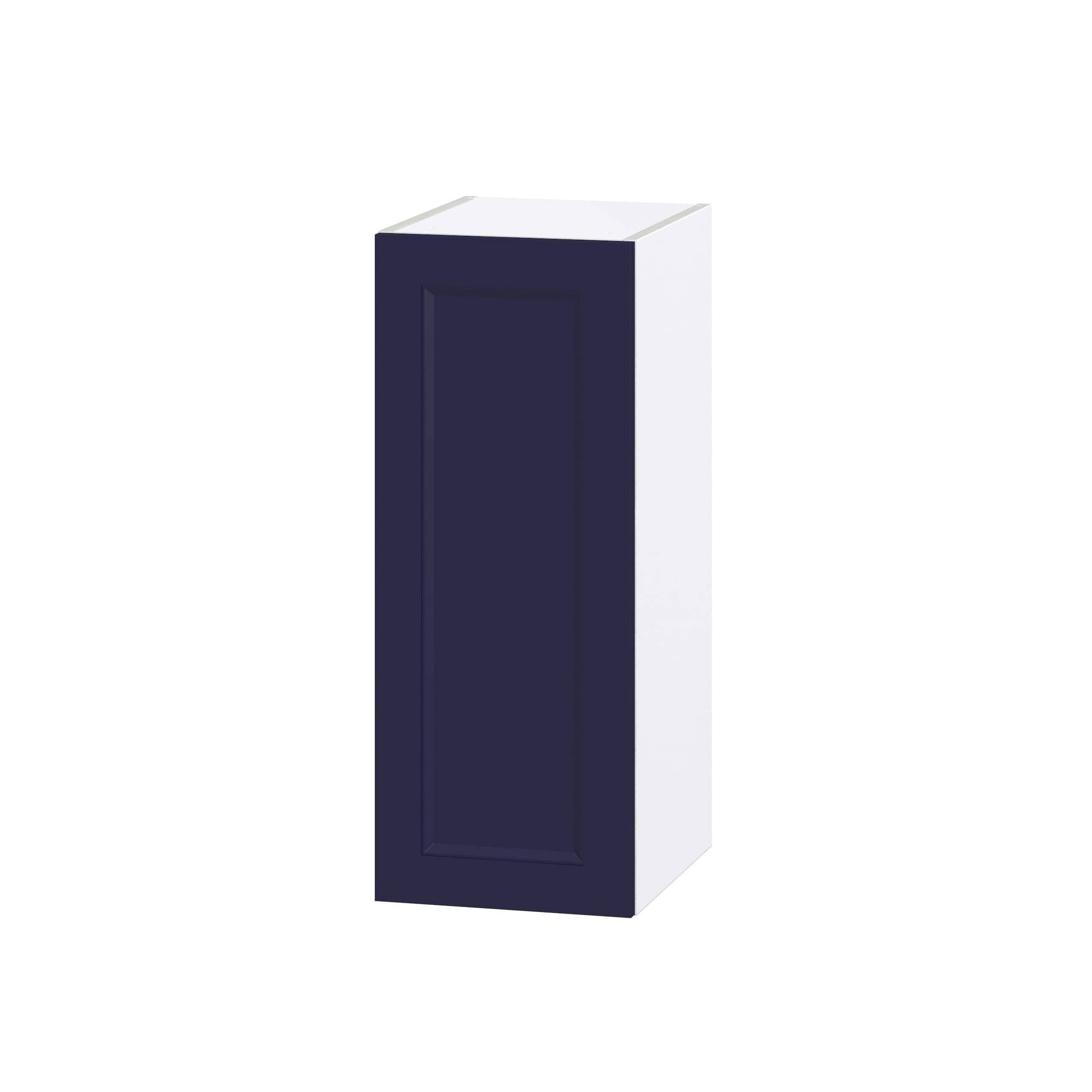 Hugo&Borg Lorette 12-in W x 30-in H x 14-in D Navy Blue Wall Fully Assembled Cabinet (Recessed Panel Shaker Door Style)