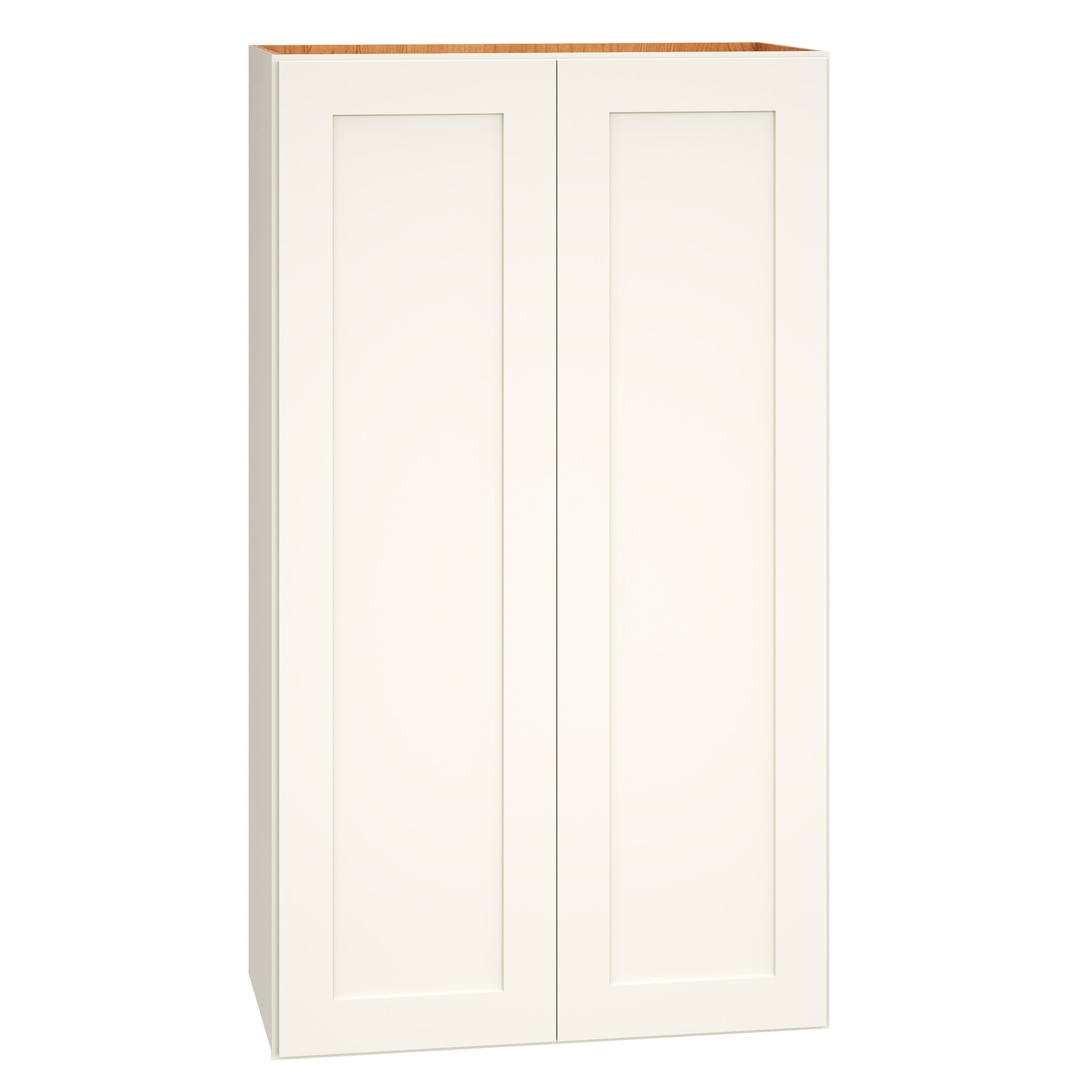 Diamond Express Jamestown 24-in W x 42-in H x 12-in D White Wall Fully Assembled Plywood Cabinet (Recessed Panel Shaker Door Style)