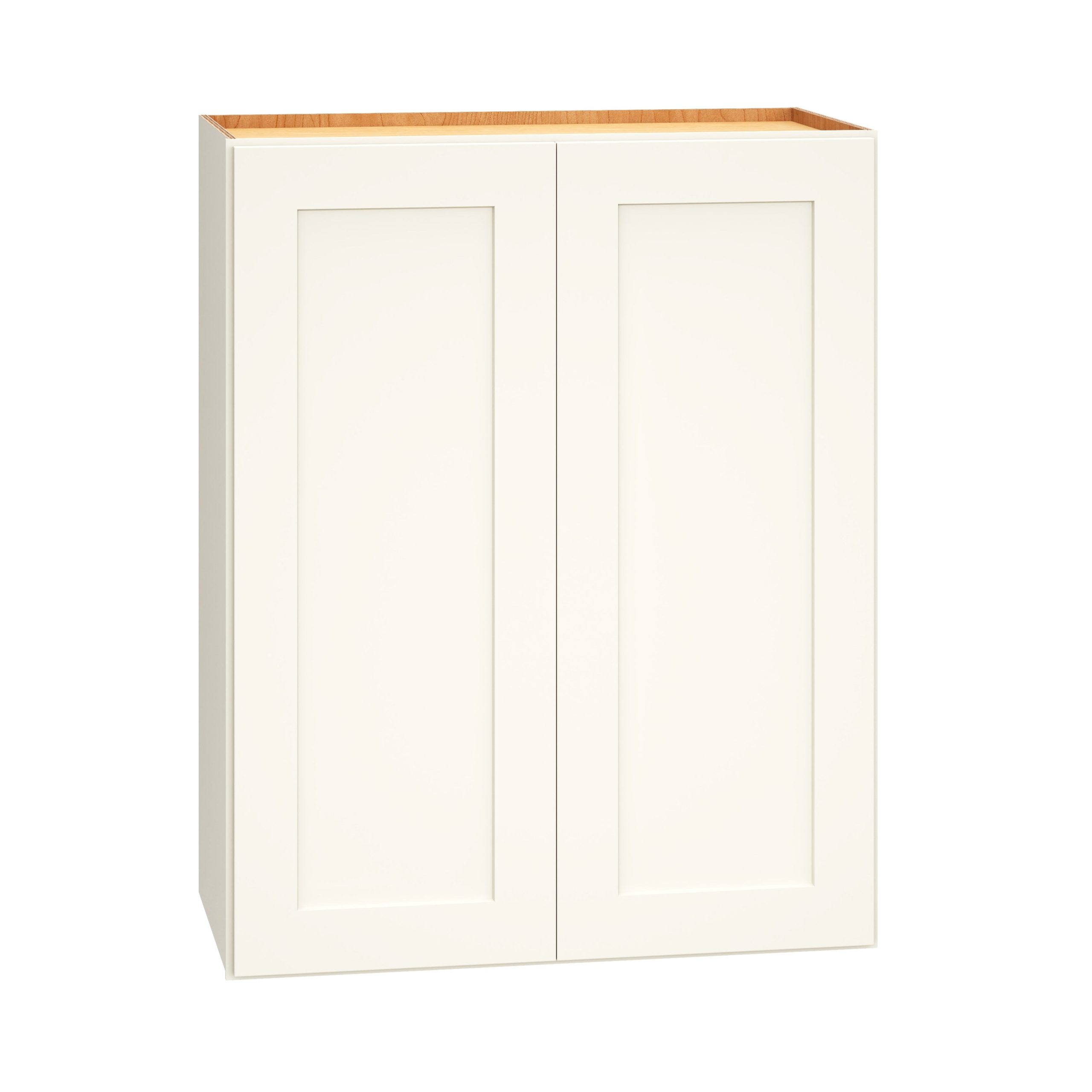 Diamond Express Jamestown 24-in W x 30-in H x 12-in D White Wall Fully Assembled Plywood Cabinet (Recessed Panel Shaker Door Style)