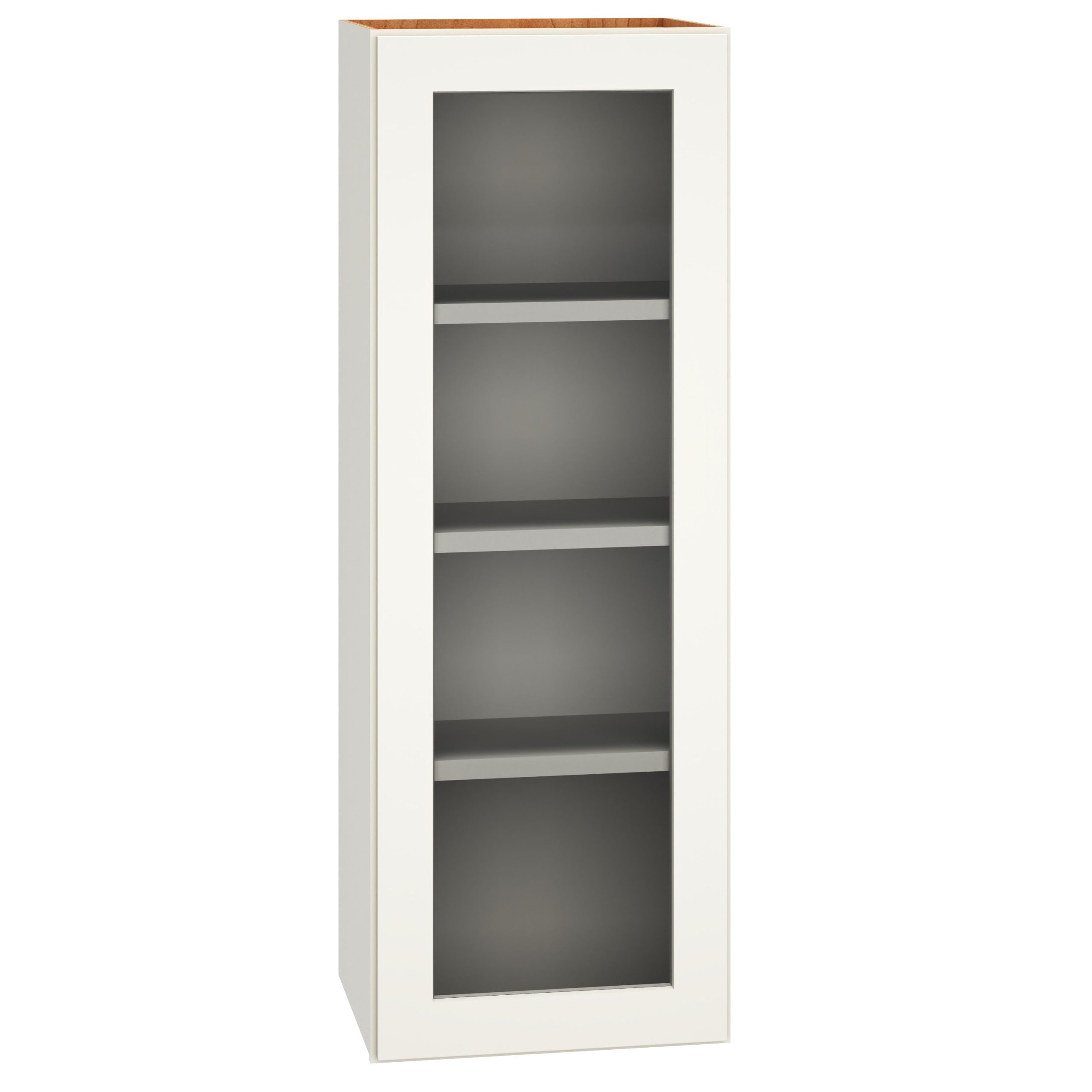 Diamond Express Jamestown 15-in W x 42-in H x 12-in D White Wall Fully Assembled Plywood Cabinet (Recessed Panel Shaker Door Style)
