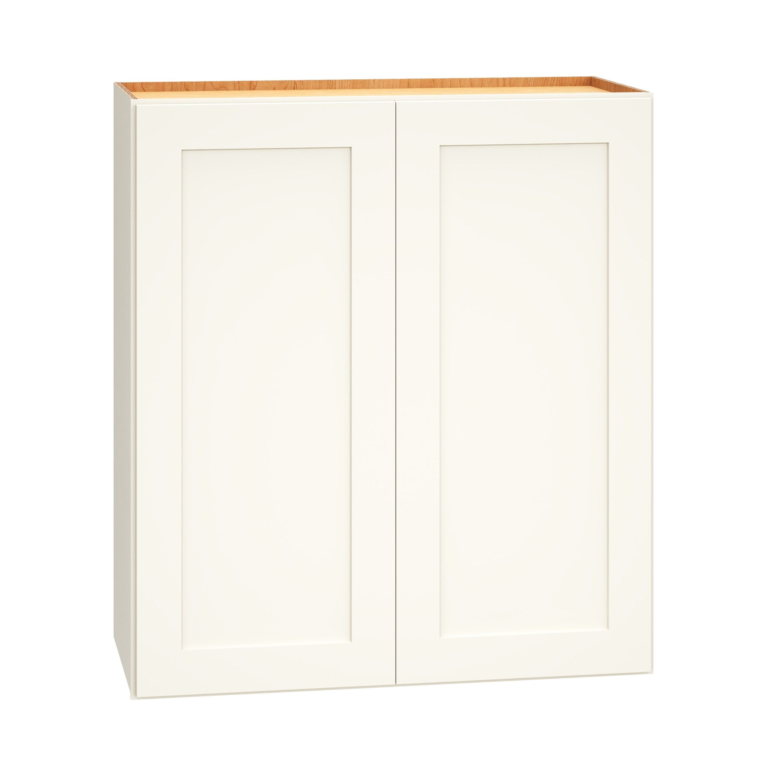 Diamond Express Jamestown 27-in W x 30-in H x 12-in D White Wall Fully Assembled Plywood Cabinet (Recessed Panel Shaker Door Style)
