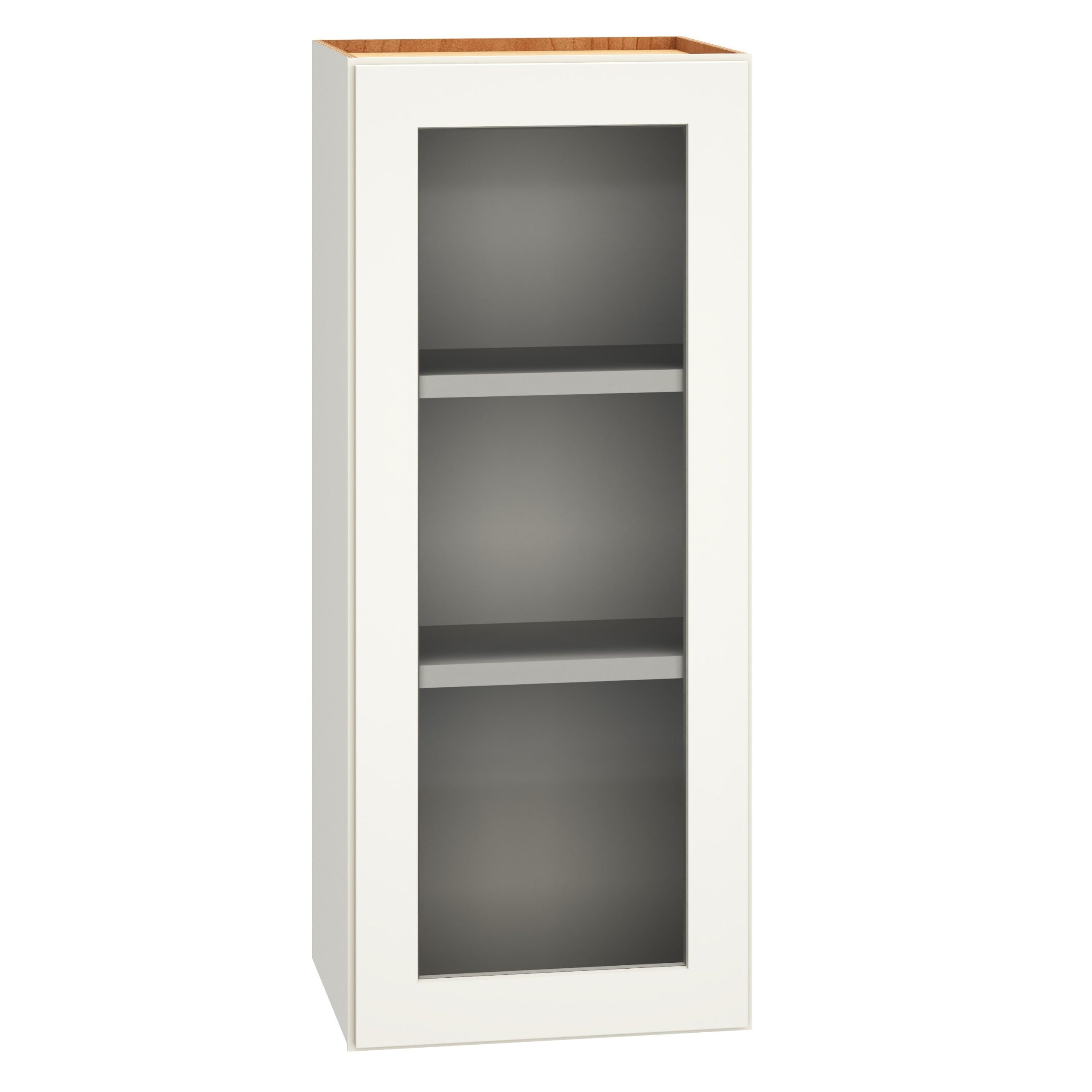 Diamond Express Jamestown 15-in W x 36-in H x 12-in D White Wall Fully Assembled Plywood Cabinet (Recessed Panel Shaker Door Style)