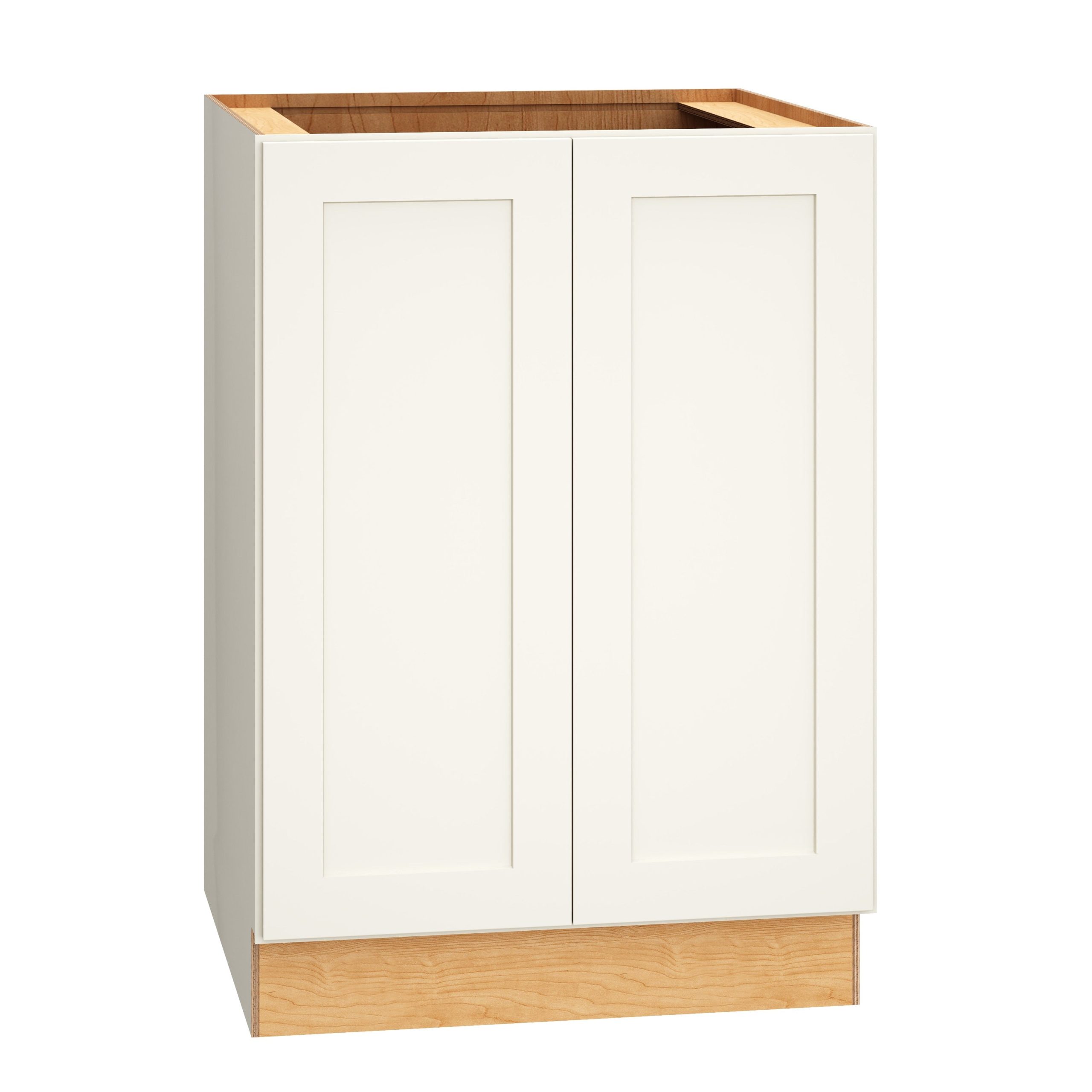 Diamond Express Jamestown 24-in W x 34.5-in H x 24-in D White Base Fully Assembled Plywood Cabinet (Recessed Panel Shaker Door Style)