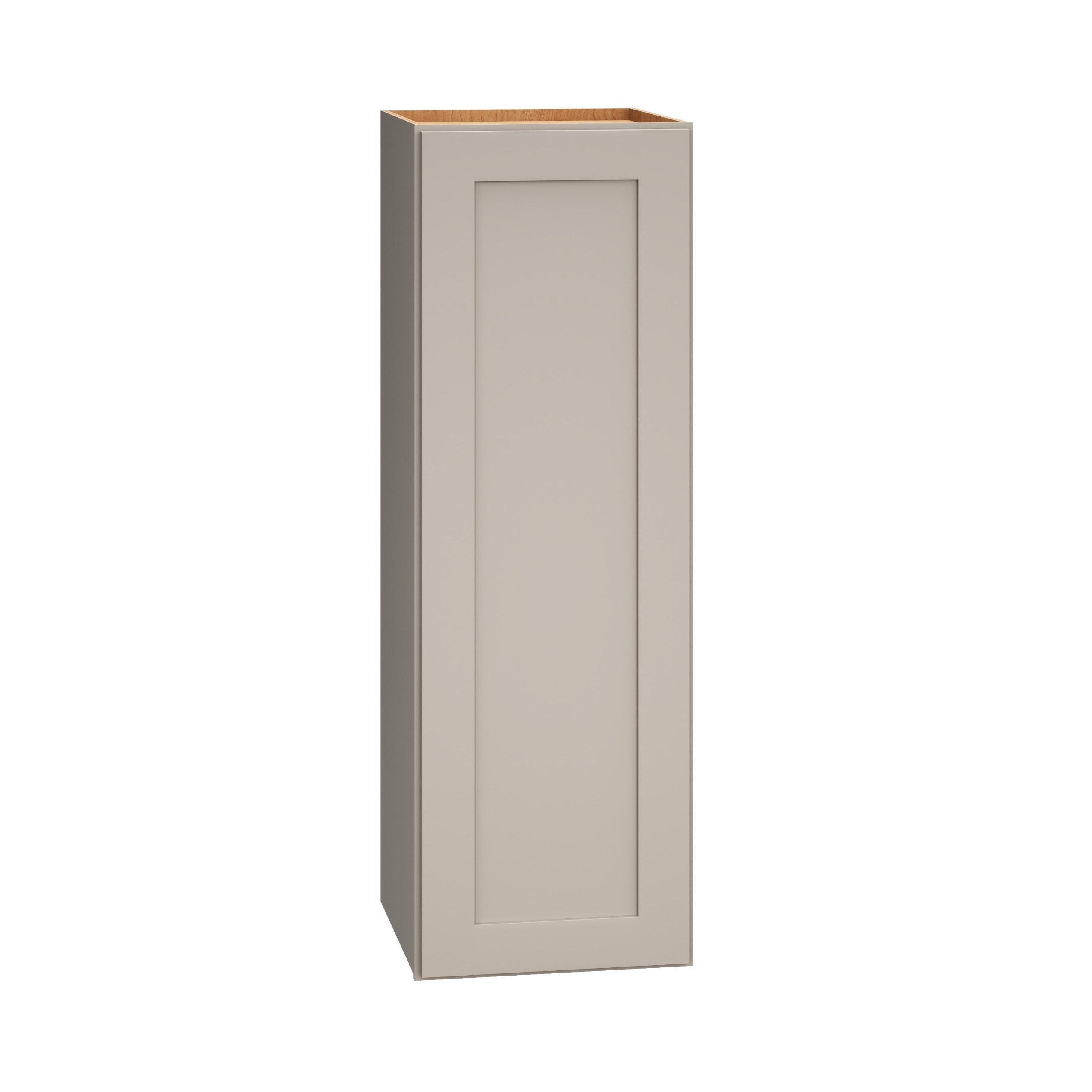 Diamond Express Jamestown 12-in W x 36-in H x 12-in D Cloud Gray Wall Fully Assembled Plywood Cabinet (Recessed Panel Shaker Door Style)