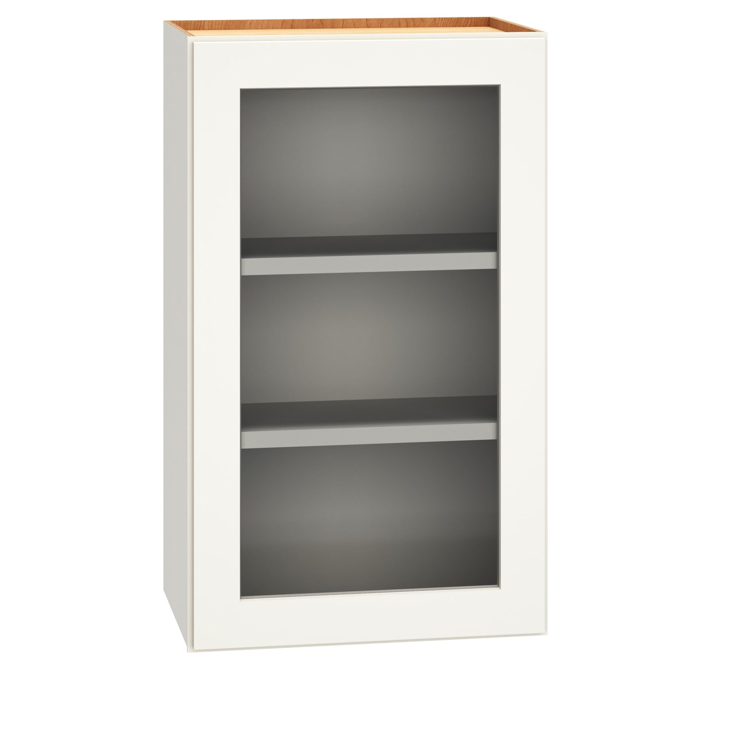 Diamond Express Jamestown 18-in W x 30-in H x 12-in D White Wall Fully Assembled Plywood Cabinet (Recessed Panel Shaker Door Style)