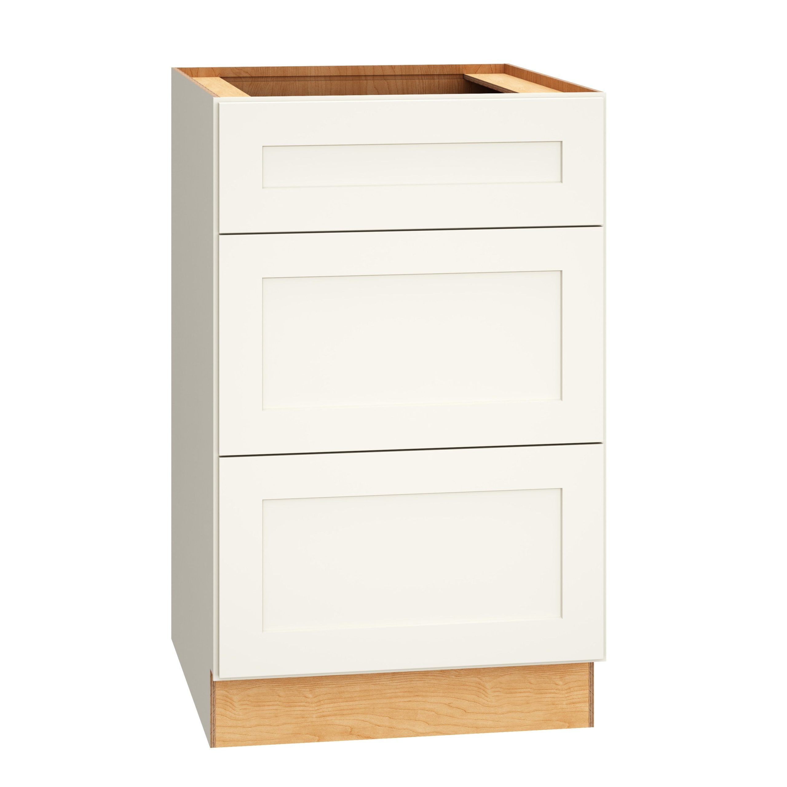 Diamond Express Jamestown 21-in W x 34.5-in H x 24-in D White 1-Drawer Base Fully Assembled Plywood Cabinet (Recessed Panel Shaker Style)