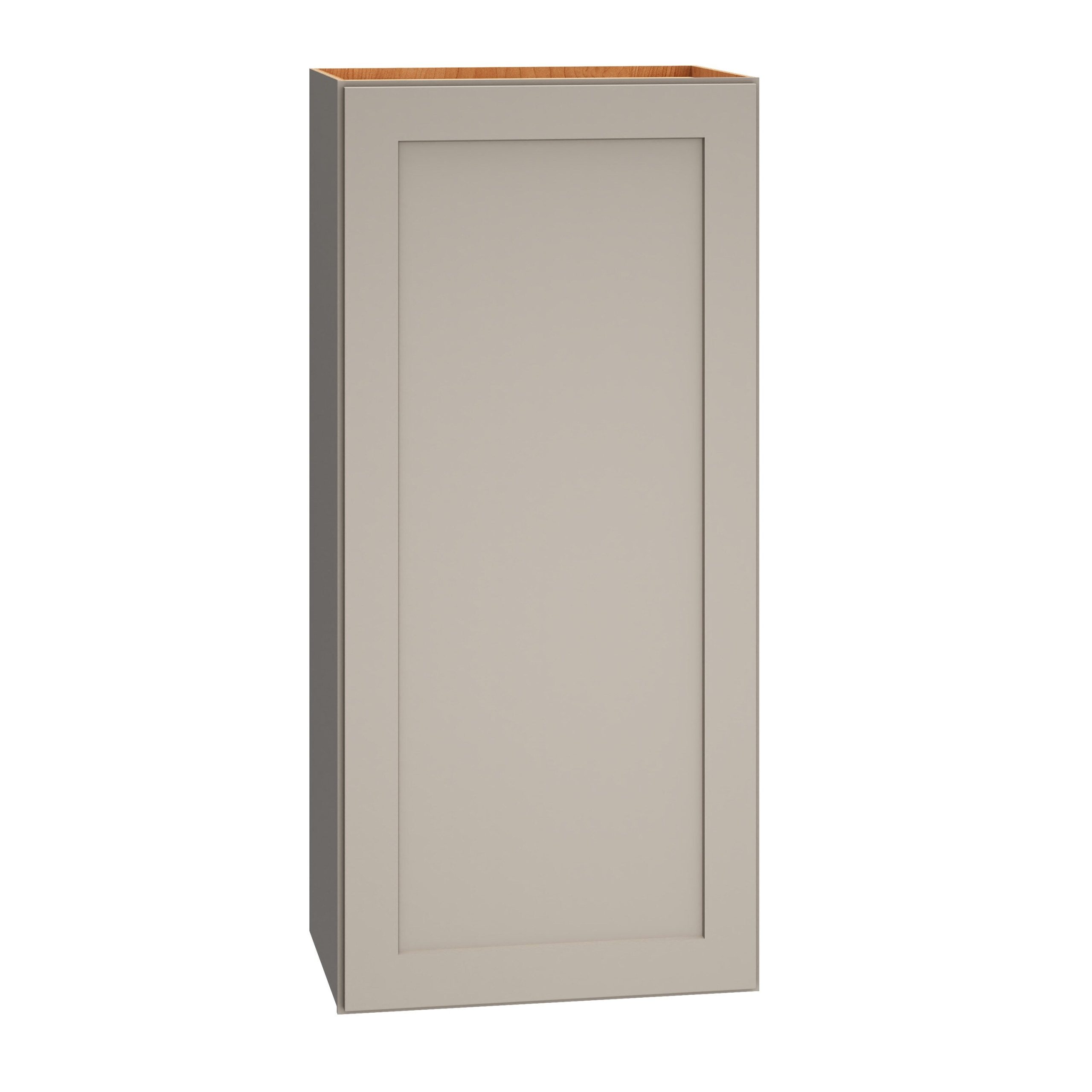 Diamond Express Jamestown 18-in W x 39-in H x 12-in D Cloud Gray Wall Fully Assembled Plywood Cabinet (Recessed Panel Shaker Door Style)
