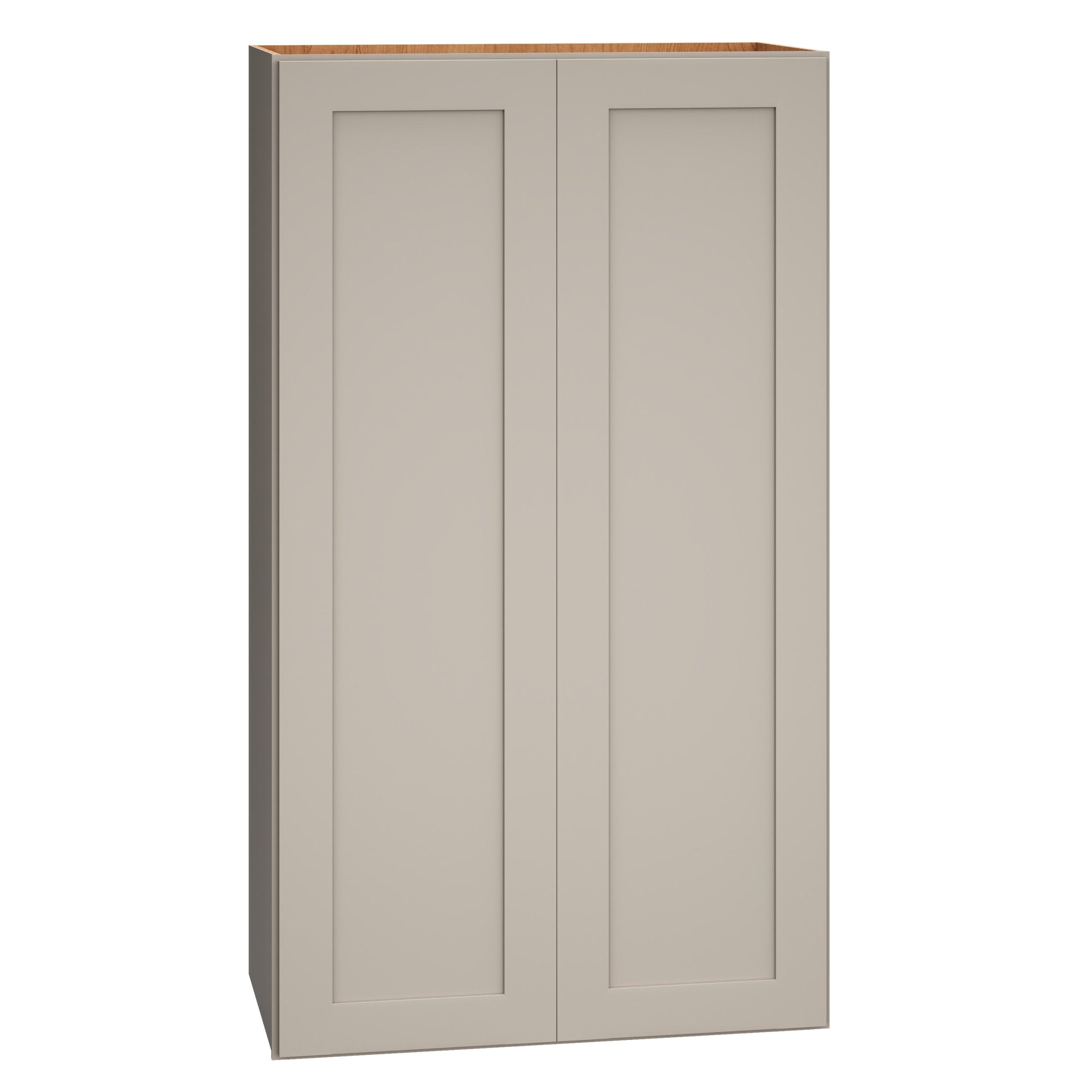 Diamond Express Jamestown 24-in W x 42-in H x 12-in D Cloud Gray Wall Fully Assembled Plywood Cabinet (Recessed Panel Shaker Door Style)