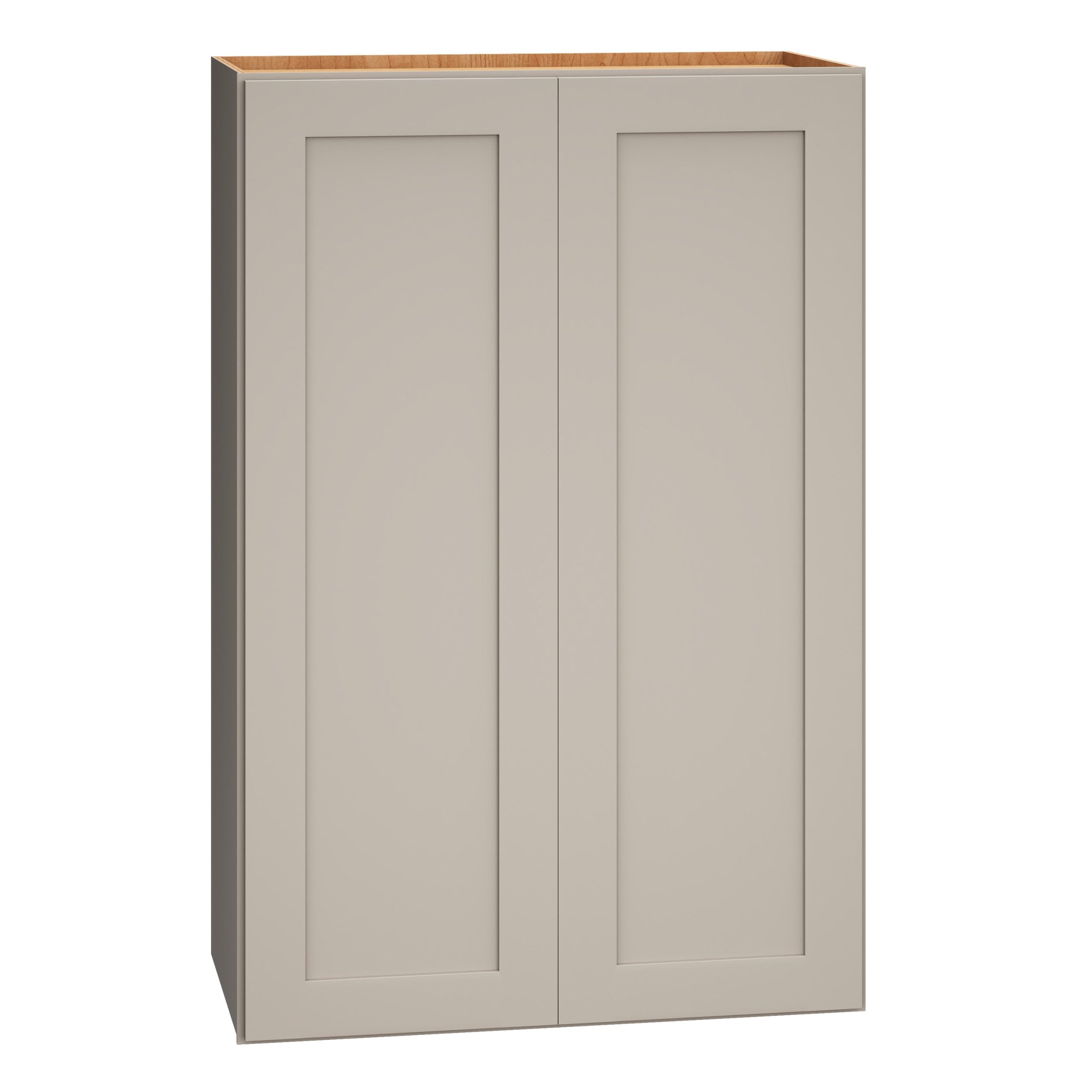 Diamond Express Jamestown 24-in W x 36-in H x 12-in D Cloud Gray Wall Fully Assembled Plywood Cabinet (Recessed Panel Shaker Door Style)