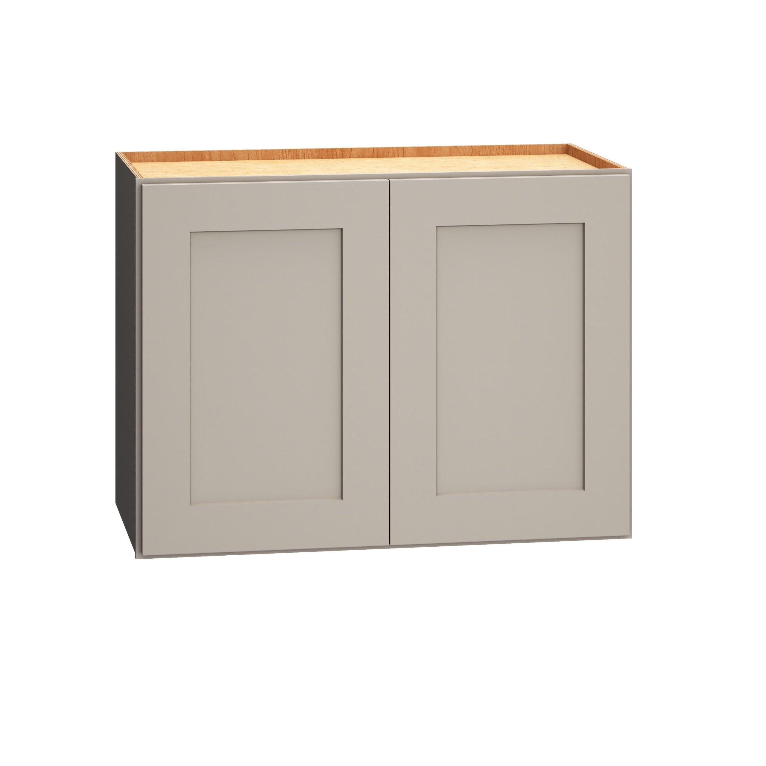 Diamond Express Jamestown 24-in W x 18-in H x 12-in D Cloud Gray Wall Fully Assembled Plywood Cabinet (Recessed Panel Shaker Door Style)