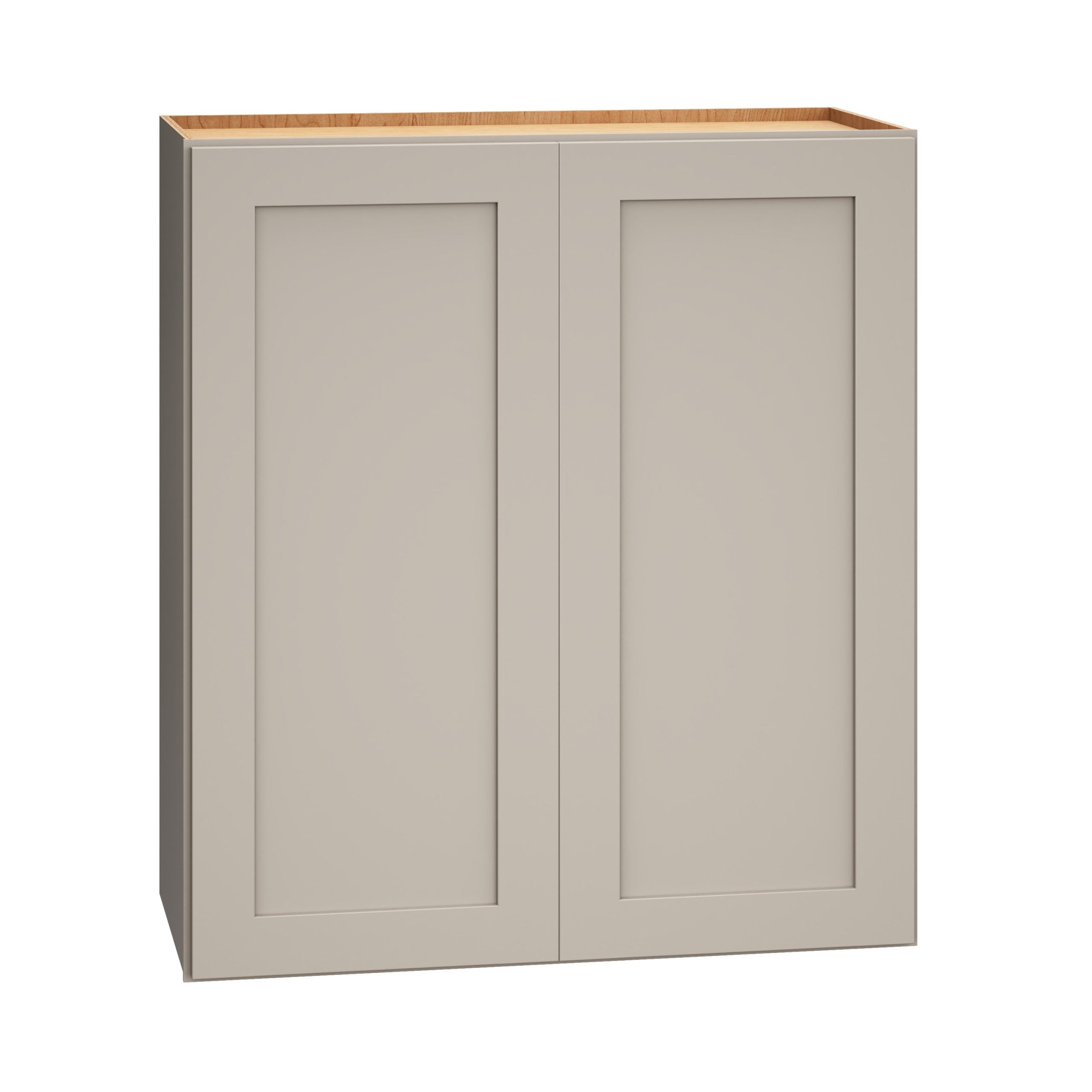 Diamond Express Jamestown 27-in W x 30-in H x 12-in D Cloud Gray Wall Fully Assembled Plywood Cabinet (Recessed Panel Shaker Door Style)