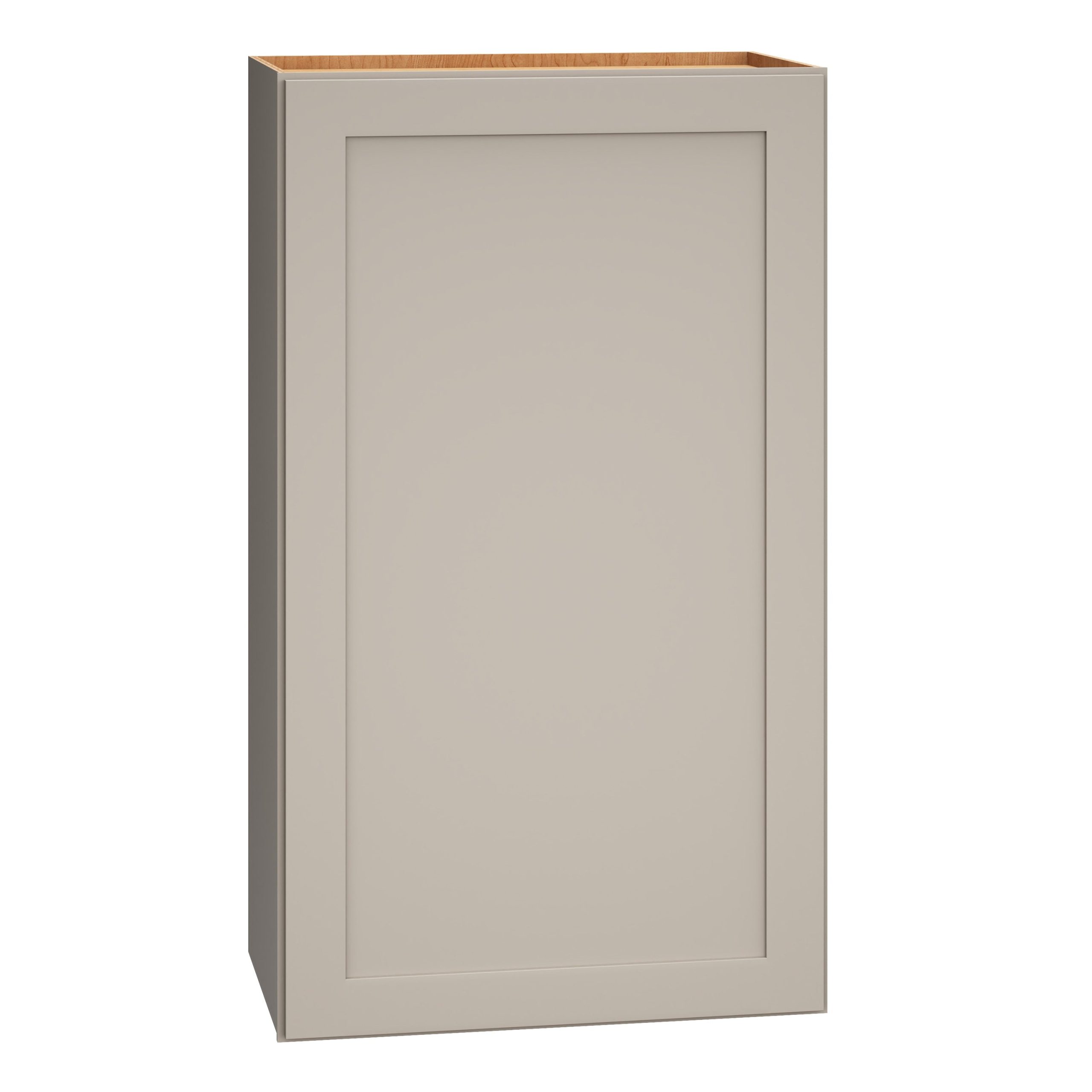 Diamond Express Jamestown 21-in W x 36-in H x 12-in D Cloud Gray Wall Fully Assembled Plywood Cabinet (Recessed Panel Shaker Door Style)