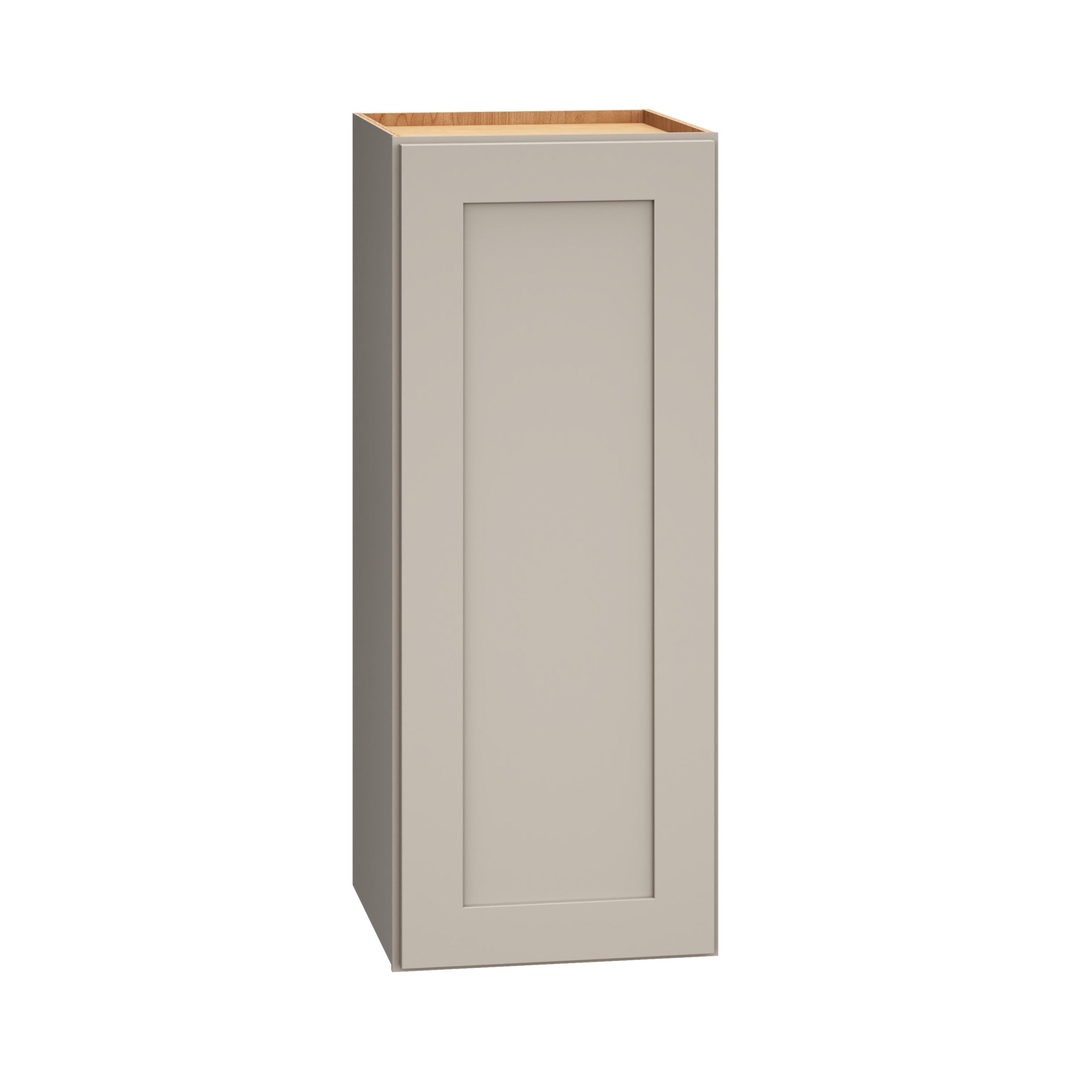 Diamond Express Jamestown 12-in W x 30-in H x 12-in D Cloud Gray Wall Fully Assembled Plywood Cabinet (Recessed Panel Shaker Door Style)