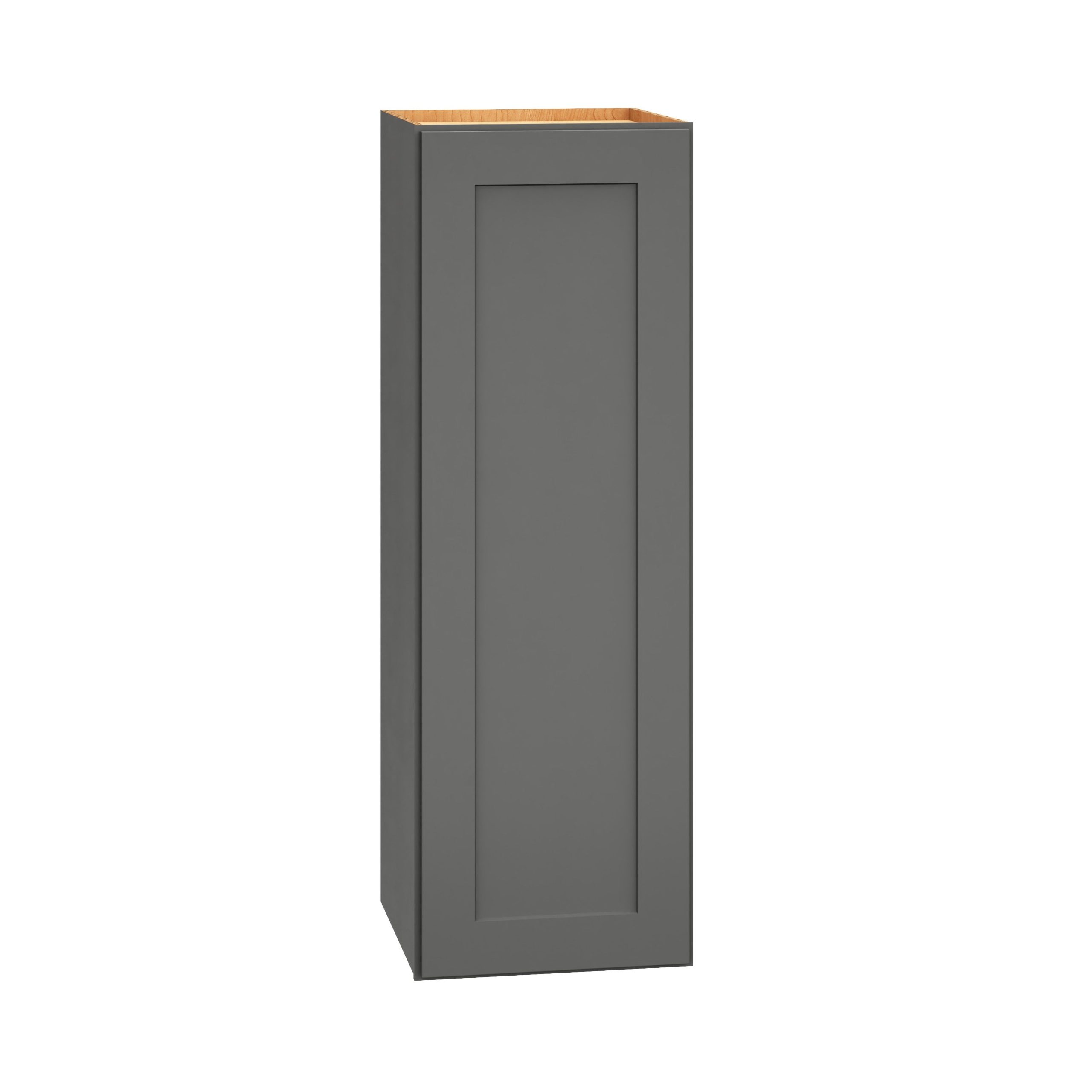 Diamond Express Jamestown 12-in W x 36-in H x 12-in D Moonstone Gray Wall Fully Assembled Plywood Cabinet (Recessed Panel Shaker Door Style)